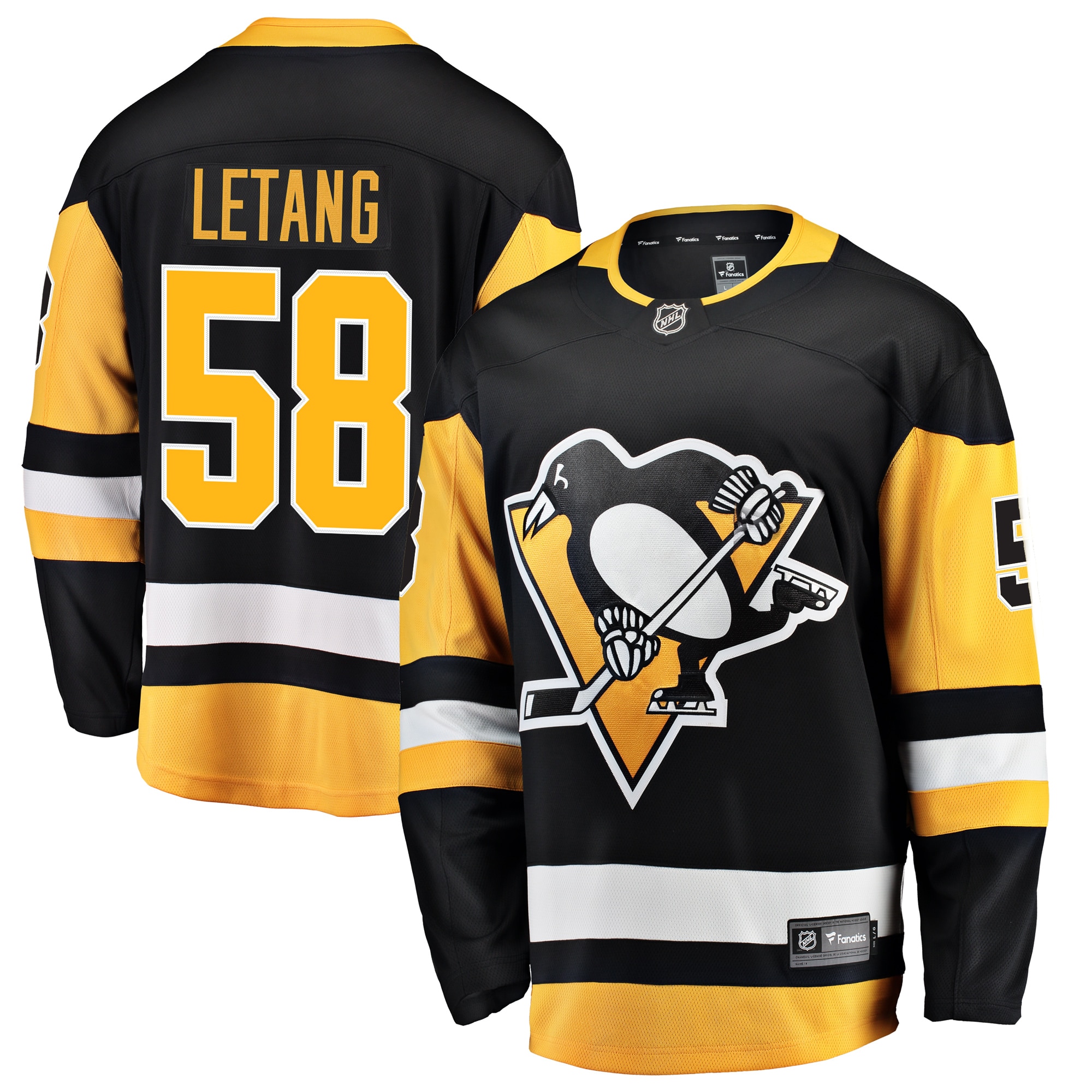 Kris Letang Pittsburgh Penguins Breakaway Player Jersey - Black