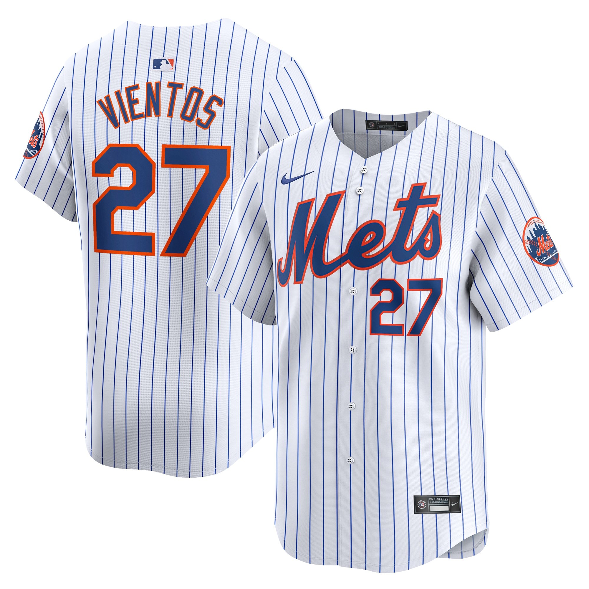Men's New York Mets Mark Vientos  White Home Limited Player Jersey