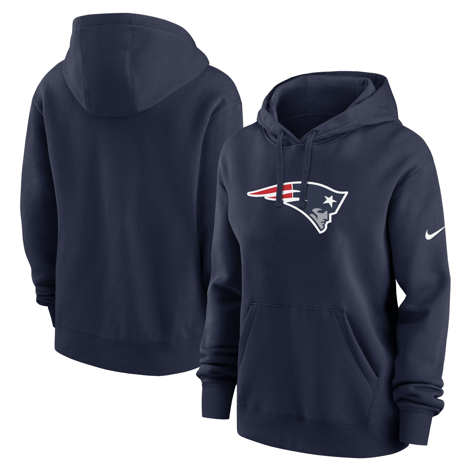 New England Patriots Women's Club Fleece Pullover Hoodie - Red
