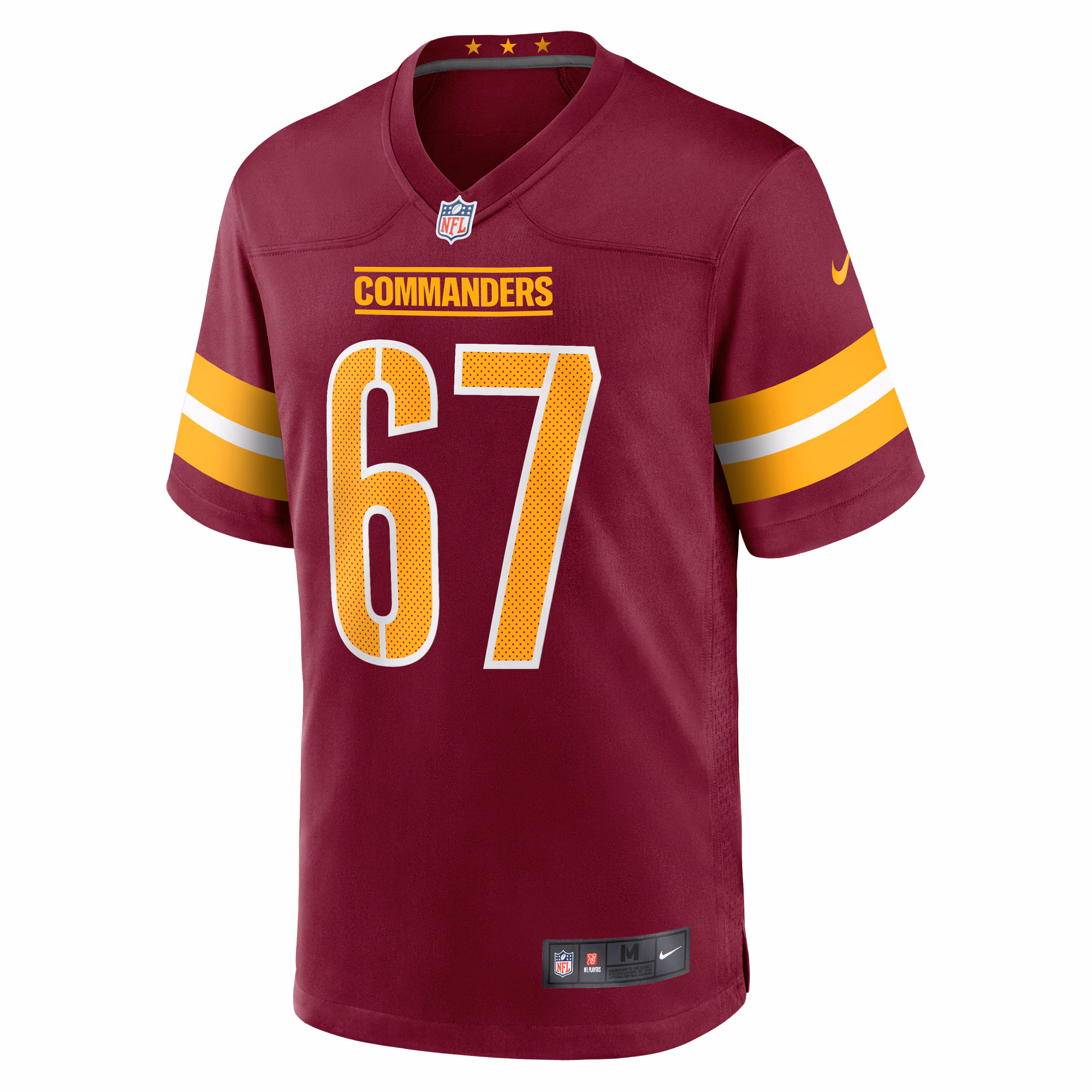 Nick Allegretti Washington Commanders  Game Jersey -  Burgundy