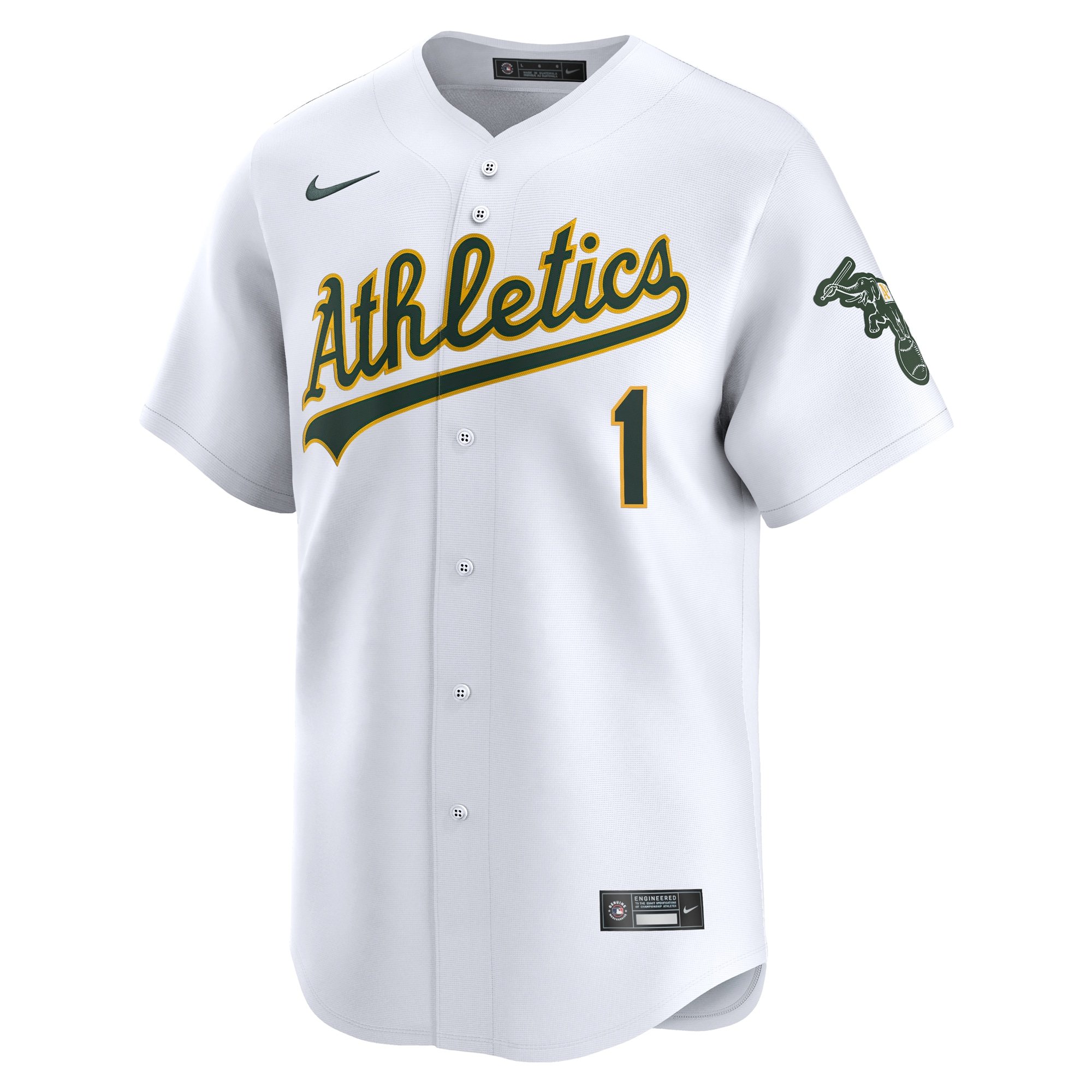 Men's Oakland Athletics Esteury Ruiz  White Home Limited Player Jersey
