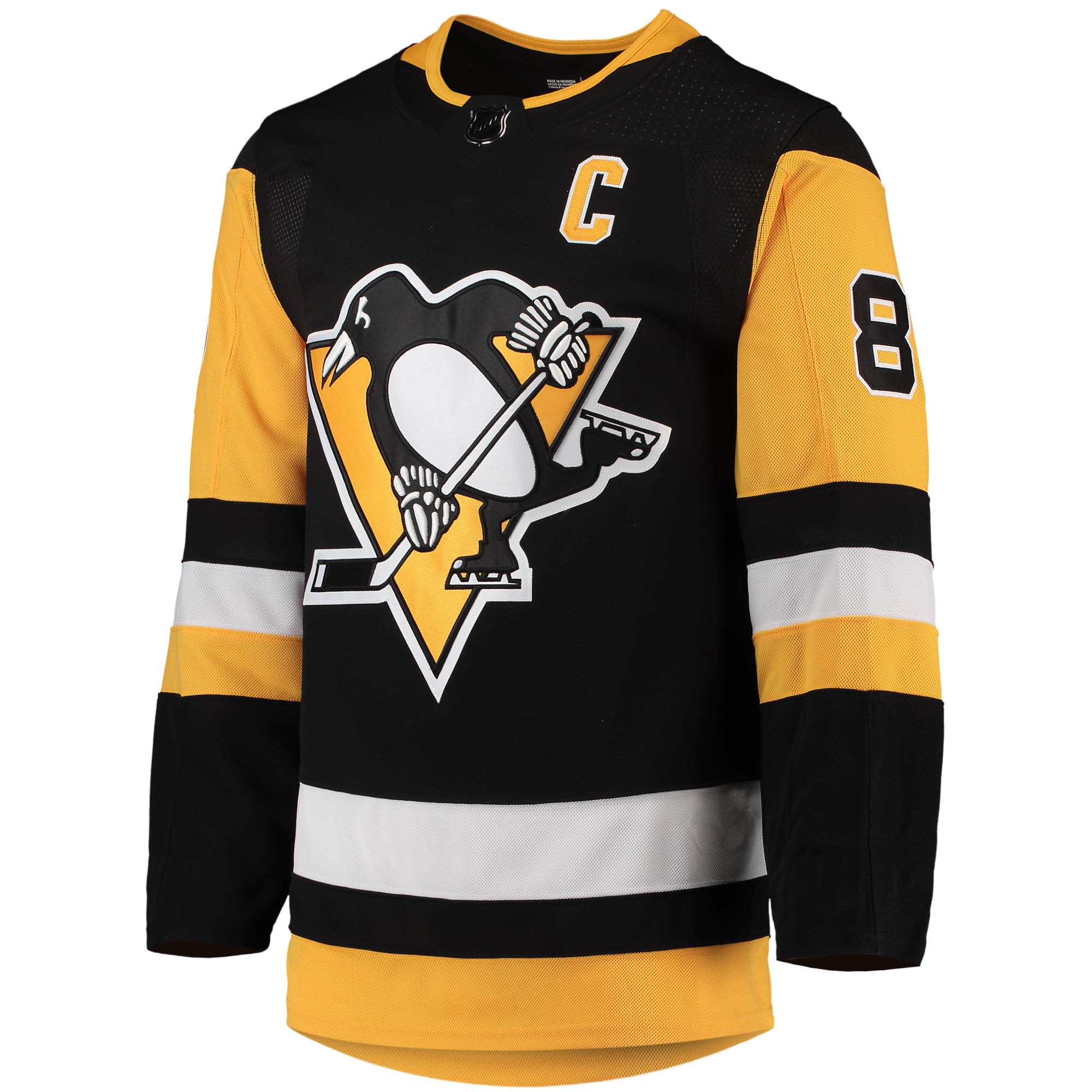 Sidney Crosby Pittsburgh Penguins  Home Captain Patch Primegreen Authentic Pro Player Jersey - Black
