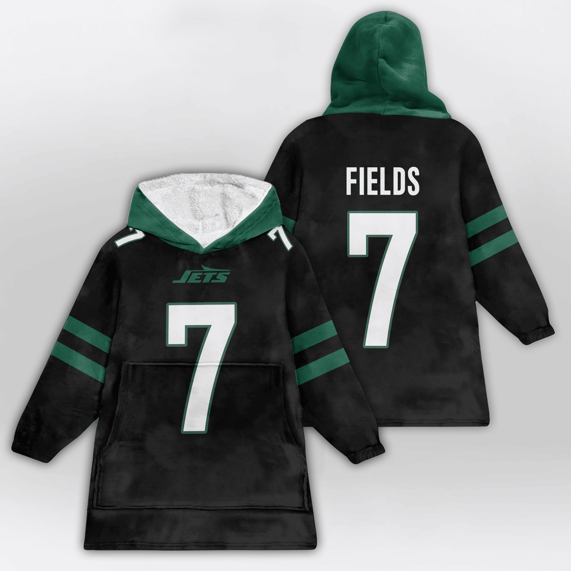 Kid J.F 7 New York J Football Unisex Blanket Hoodie