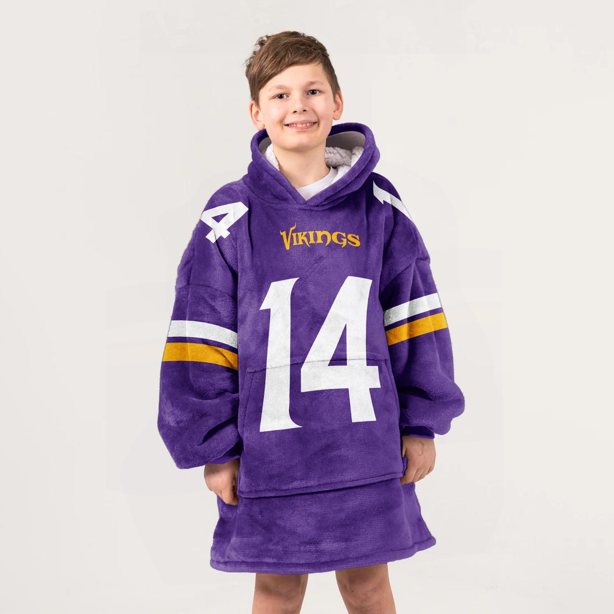 Adult Minnesota Football Unisex Blanket Hoodie