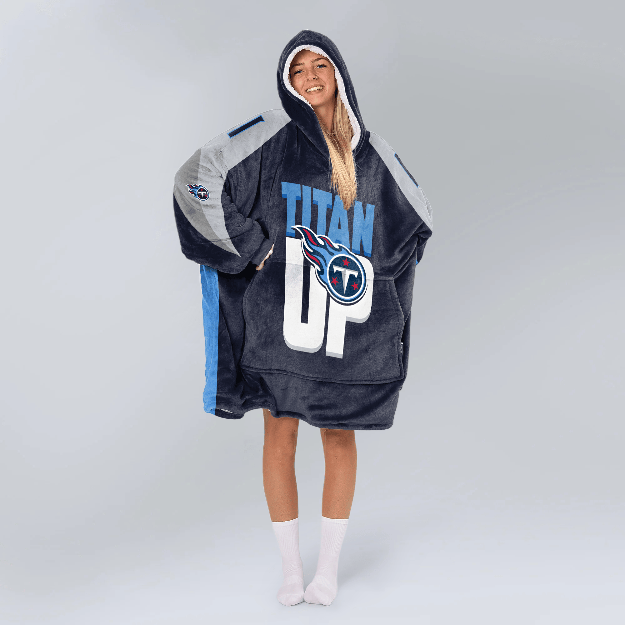 Titan Up Tennessee Football Unisex Blanket Hoodie