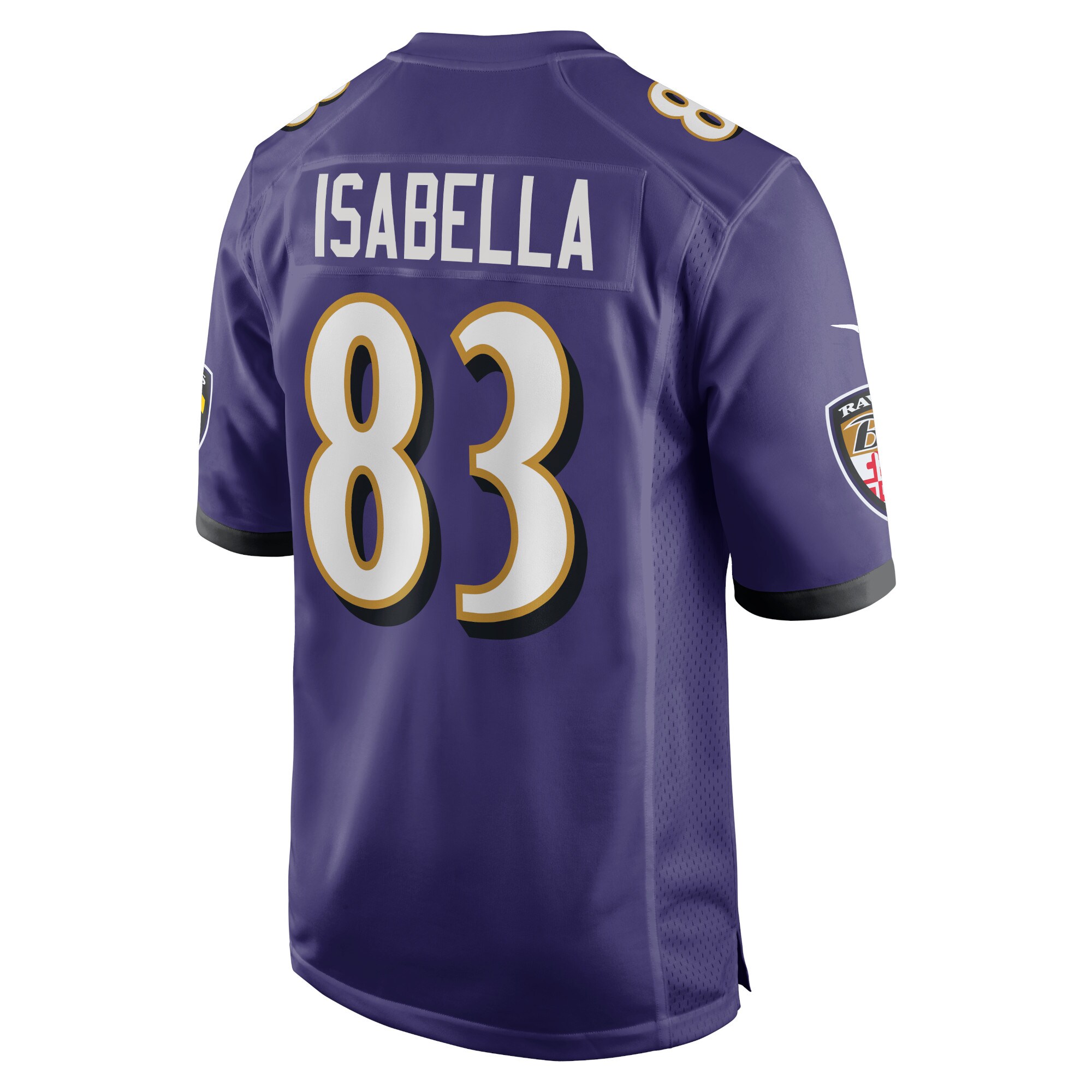 Andy Isabella Baltimore Ravens  Home Game Player Jersey - Purple