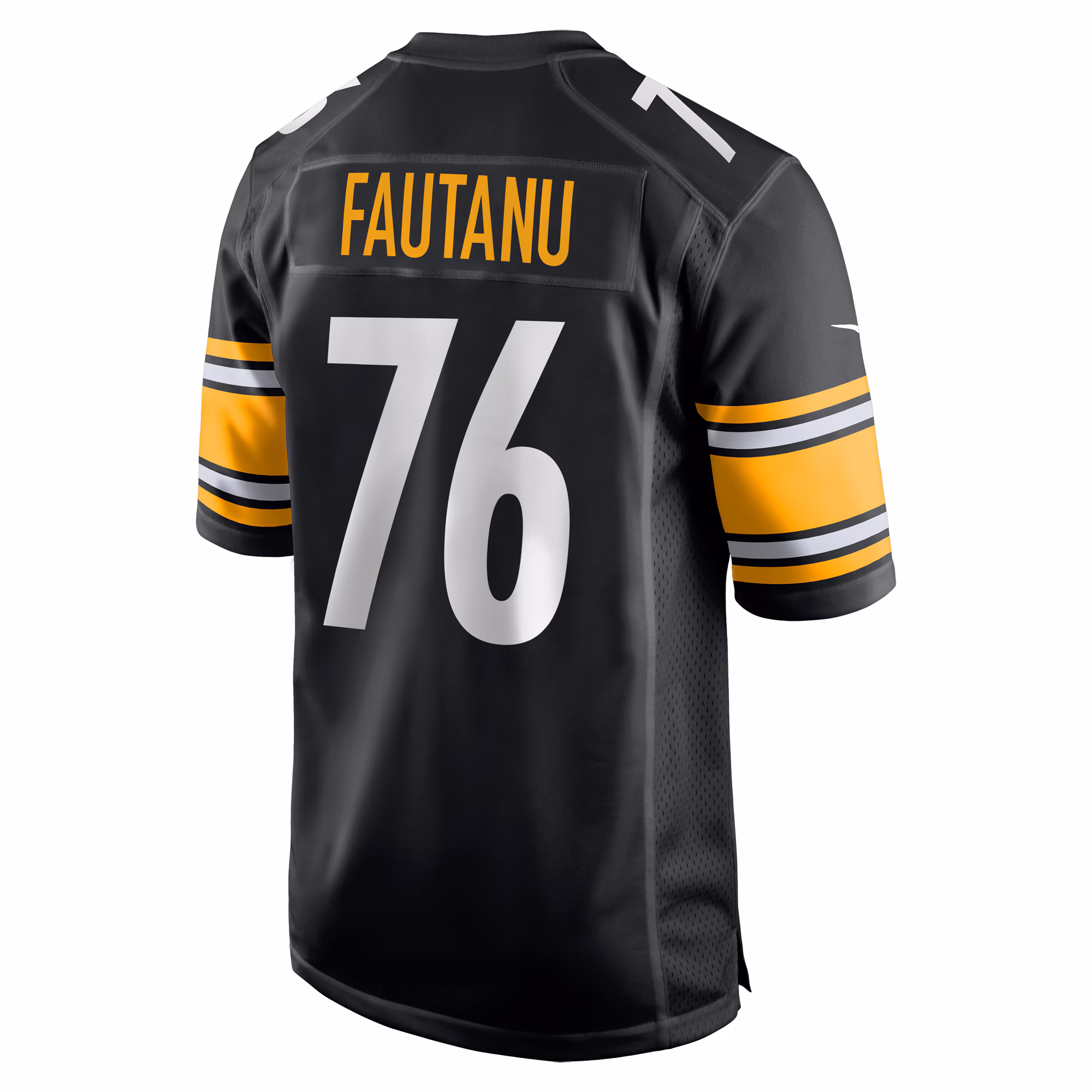 Troy Fautanu #76 Pittsburgh Steelers Draft First Round Pick Player Game Jersey - Black