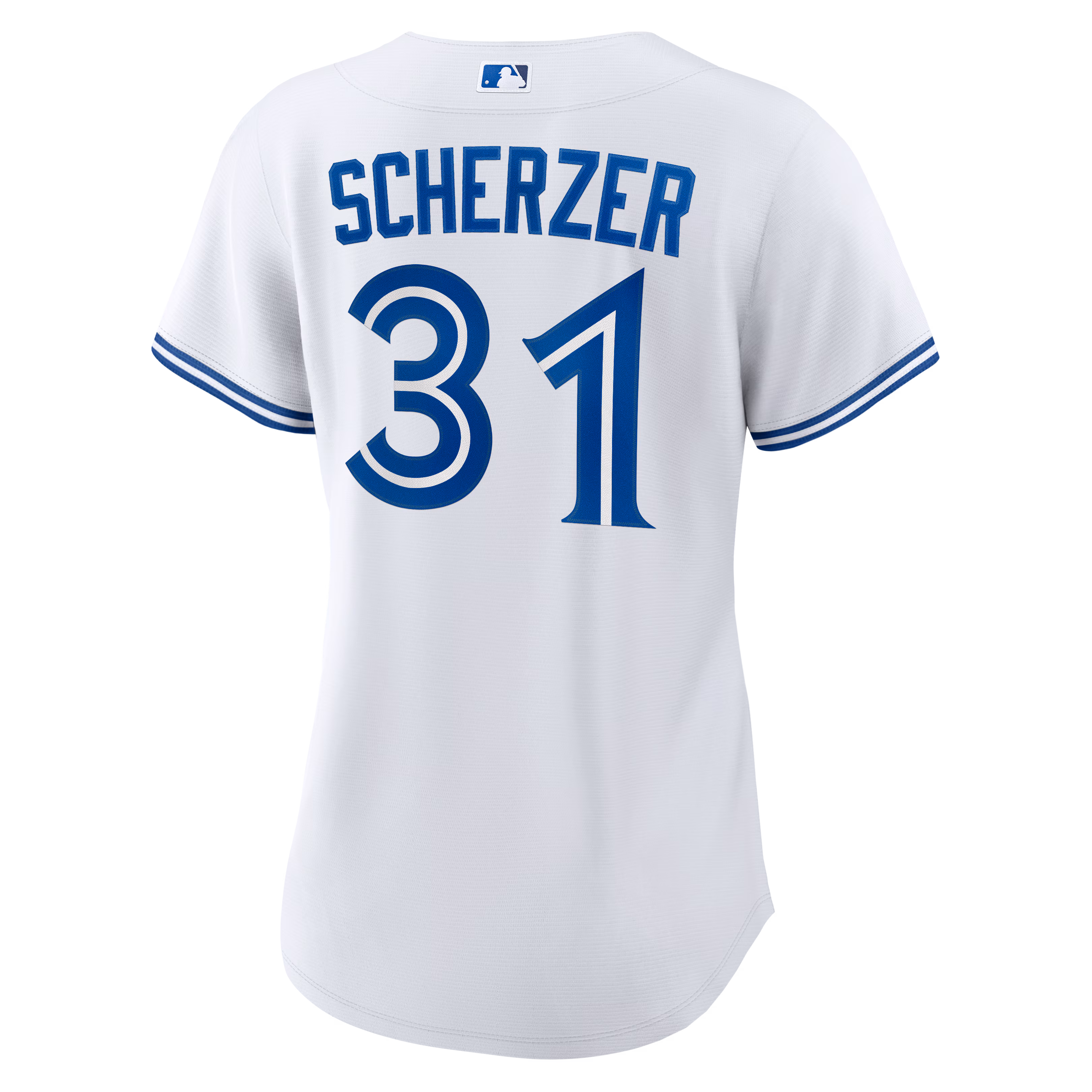 Max Scherzer #33 Toronto Blue Jays Women's 2025 World Series Home Replica Player Jersey - White