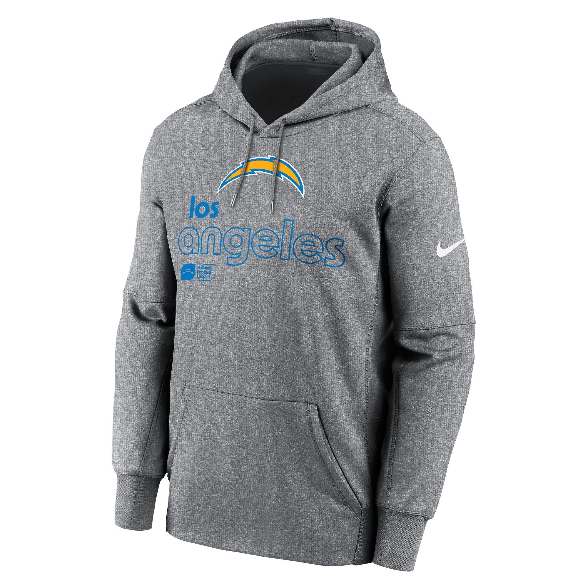 Los Angeles Chargers Performance Pullover Hoodie - Heather Gray