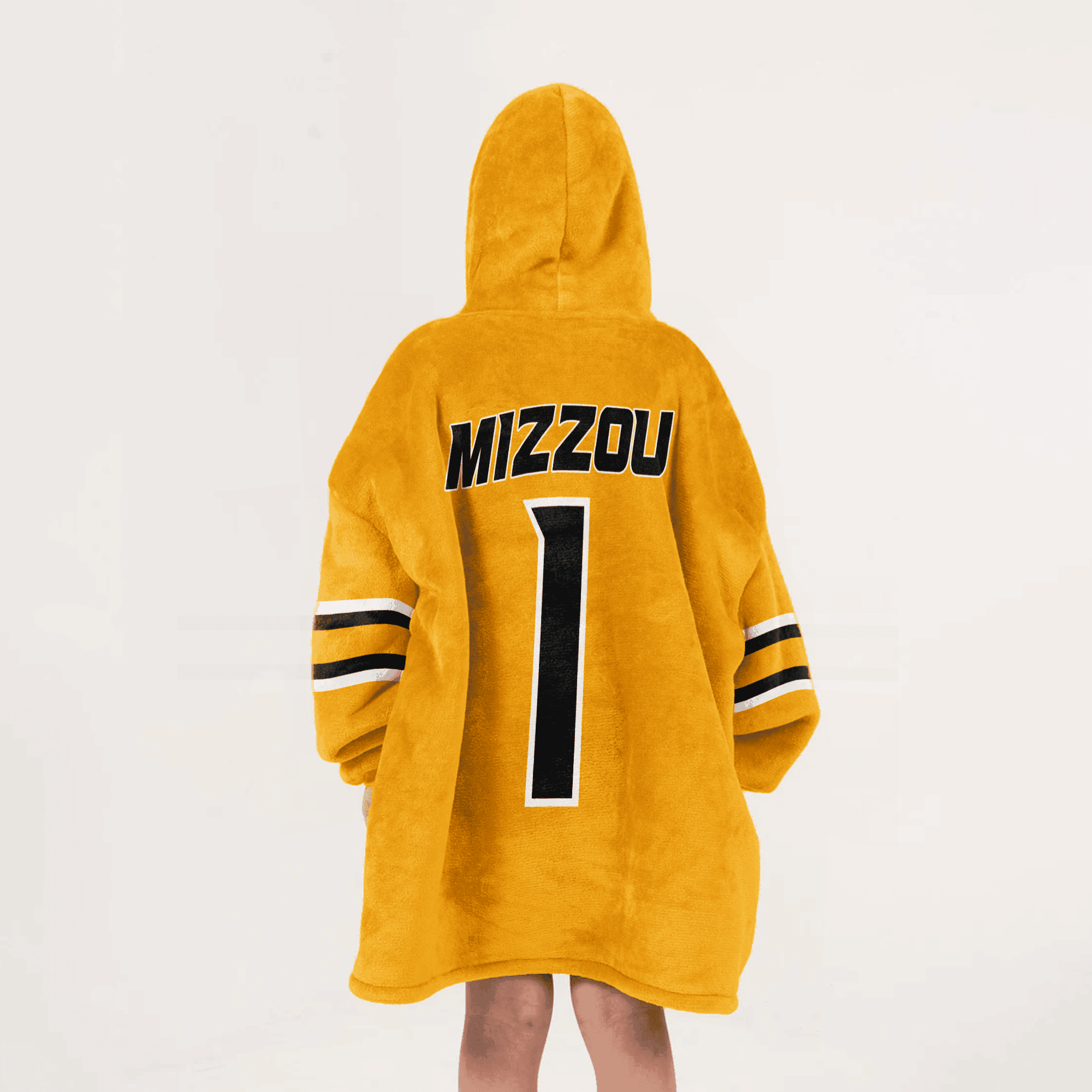 Adult #1 Missouri Football Unisex Blanket Hoodie