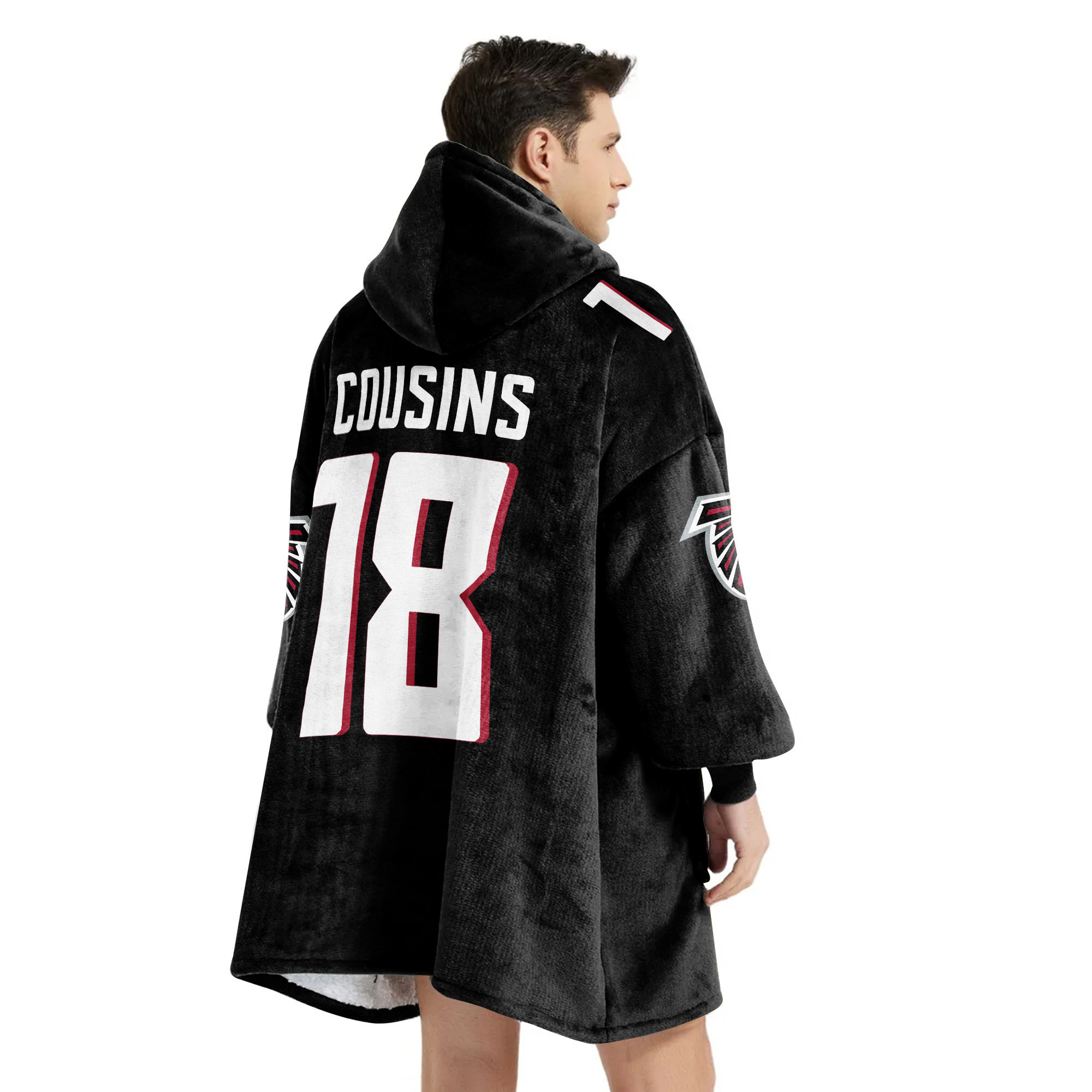 Adult K.C 18 Atlanta Football Unisex Blanket Hoodie