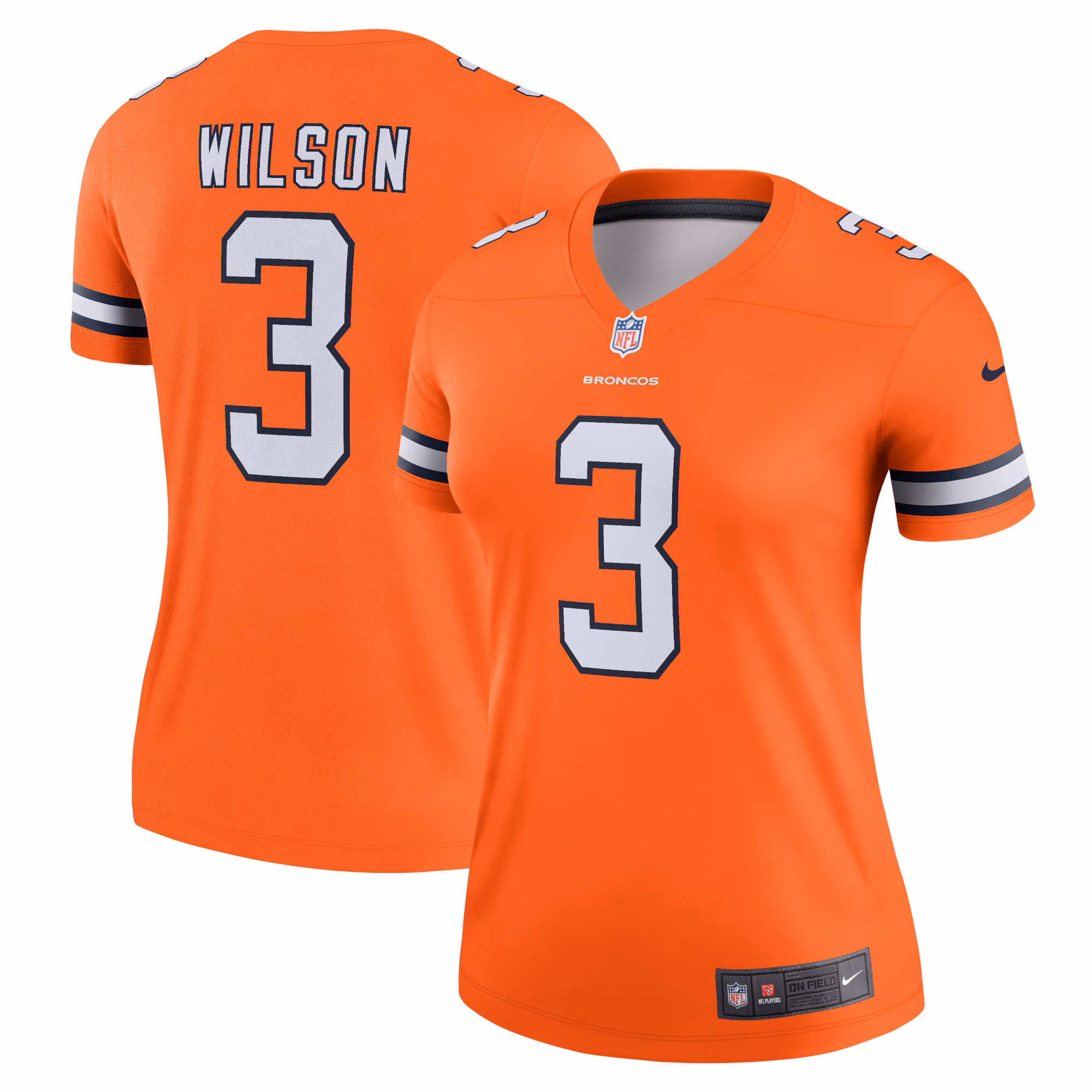 Russell Wilson Denver Broncos Women's Team Alternate Legend Jersey - Orange