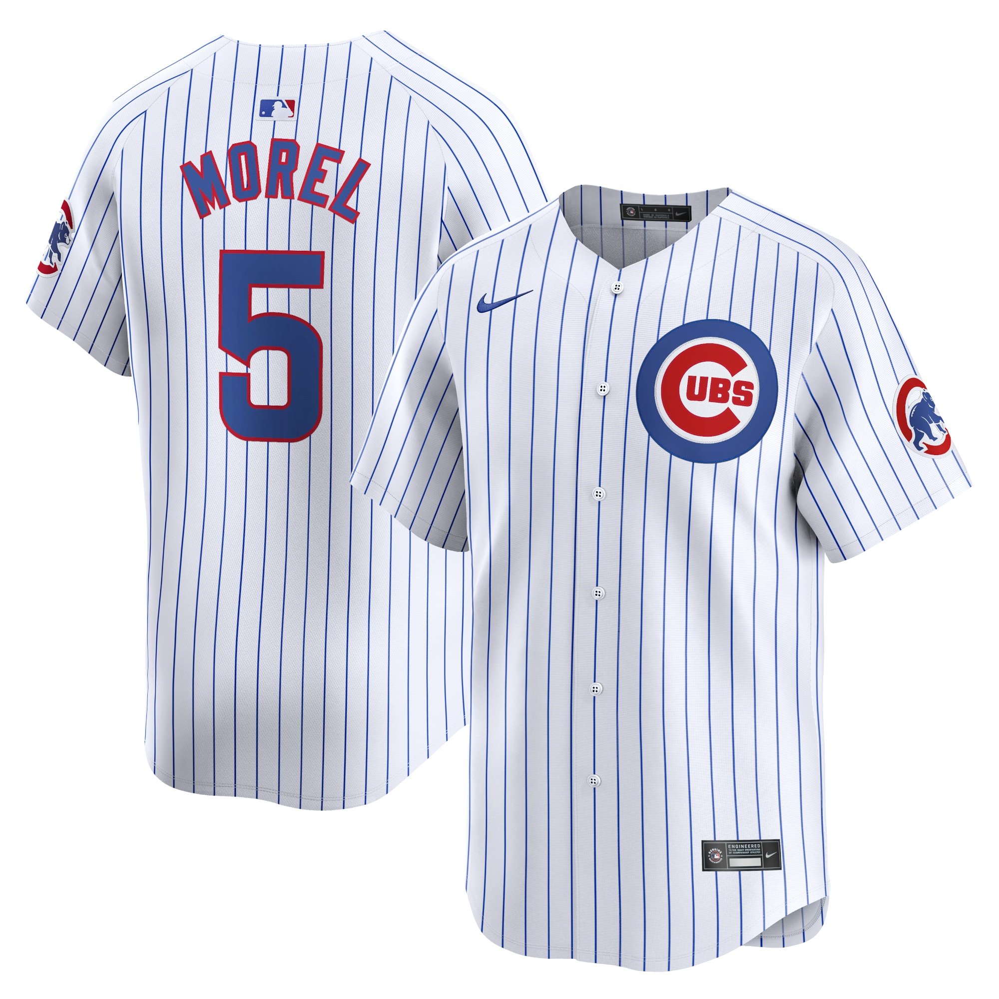 Men's Chicago Cubs #5 Christopher Morel  White Home Limited Player Jersey