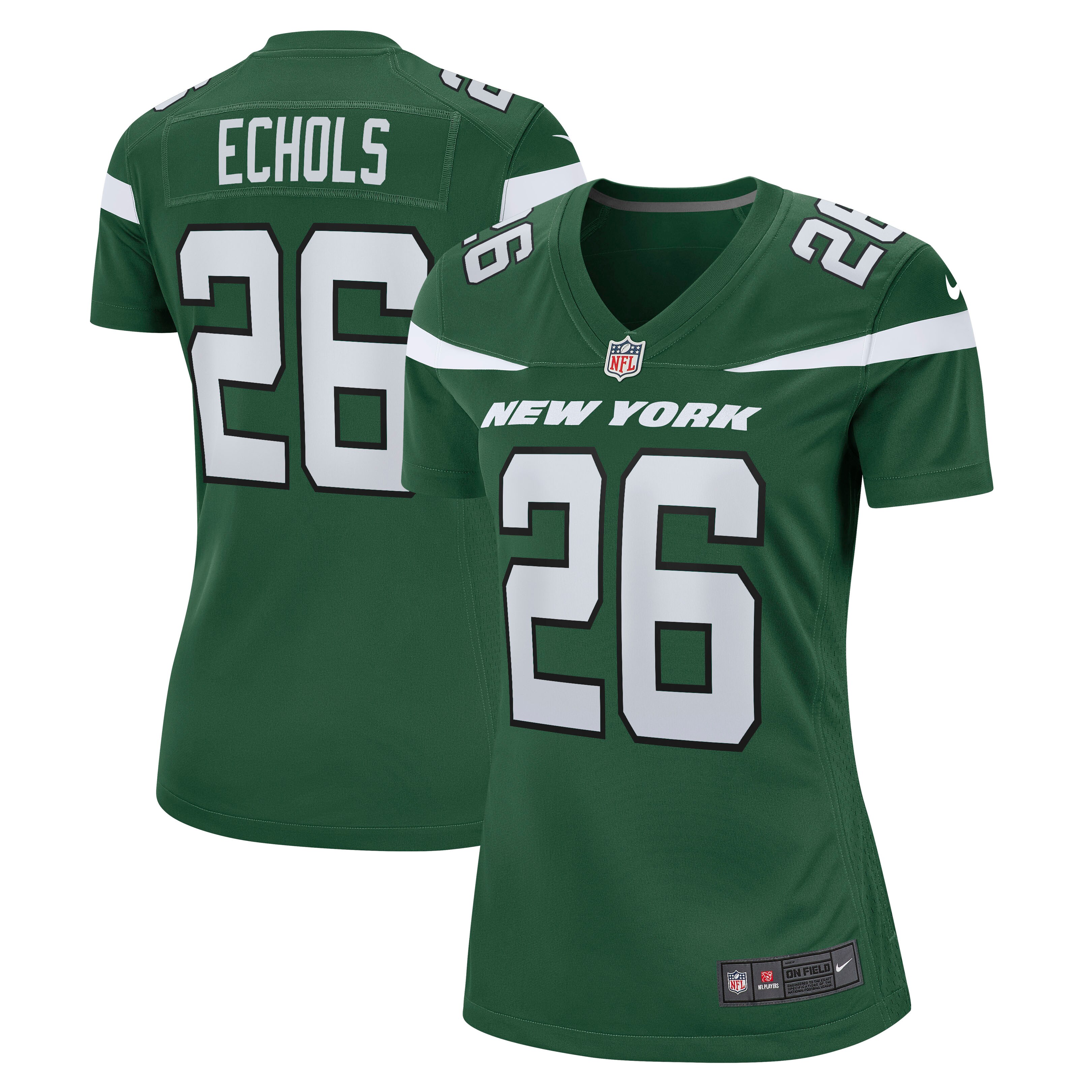 Brandin Echols New York Jets  Women's Game Jersey - Gotham Green