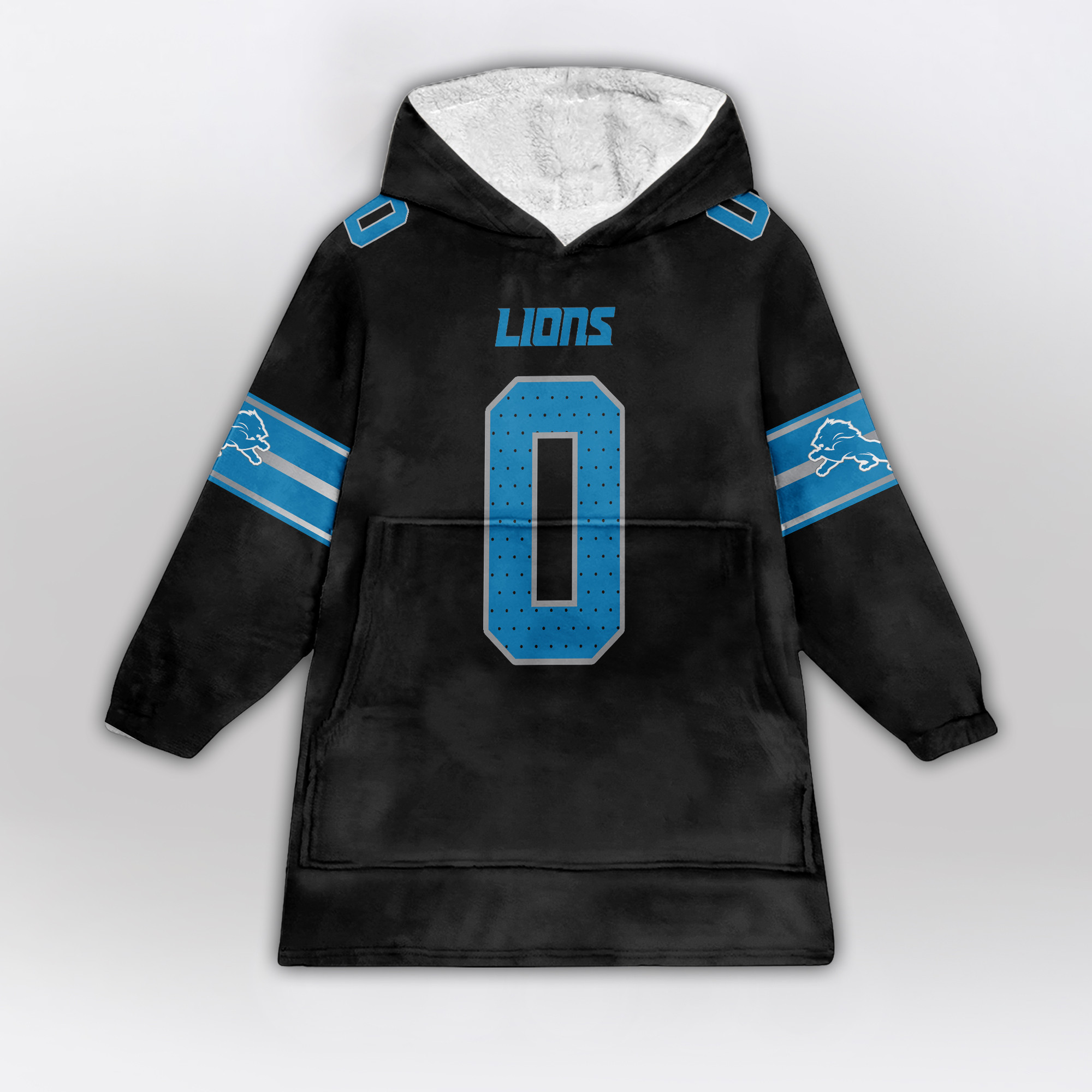Kid 0 Detroit Football Unisex Blanket Hoodie