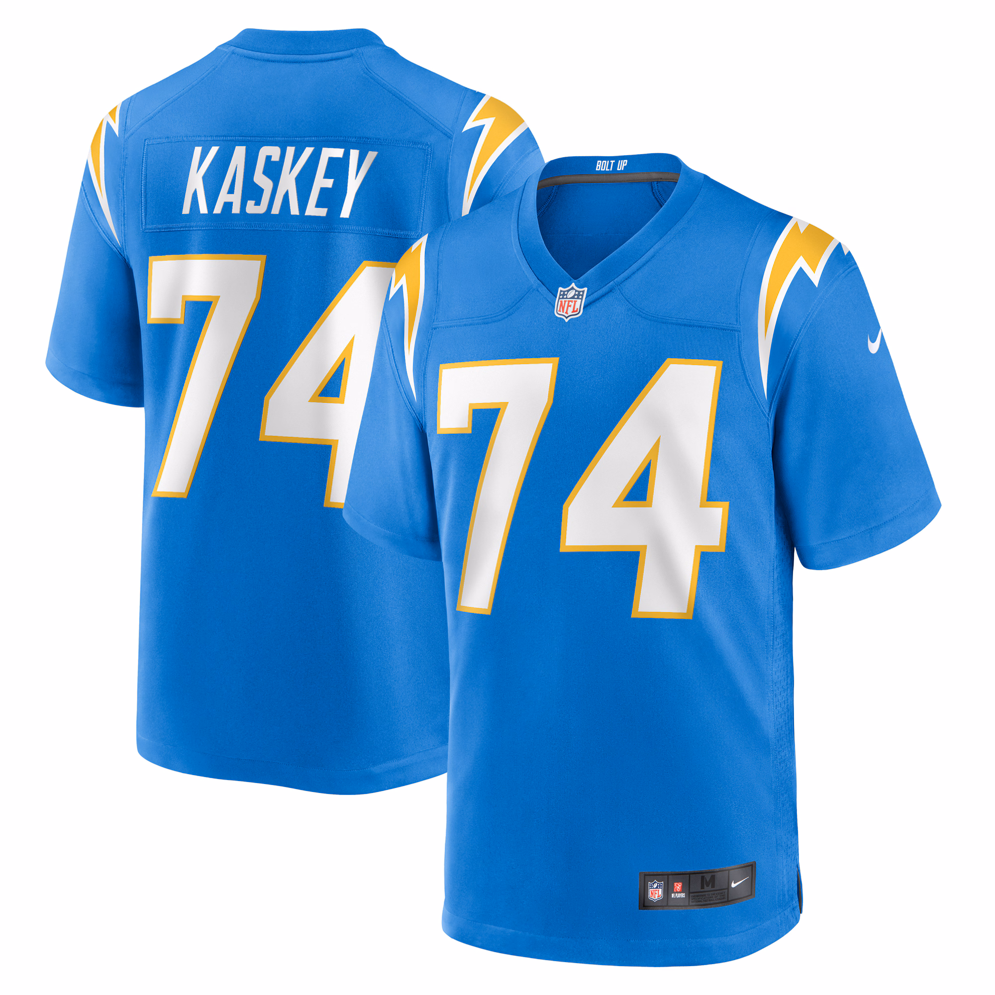Matt Kaskey Los Angeles Chargers Team Game Jersey - Powder Blue