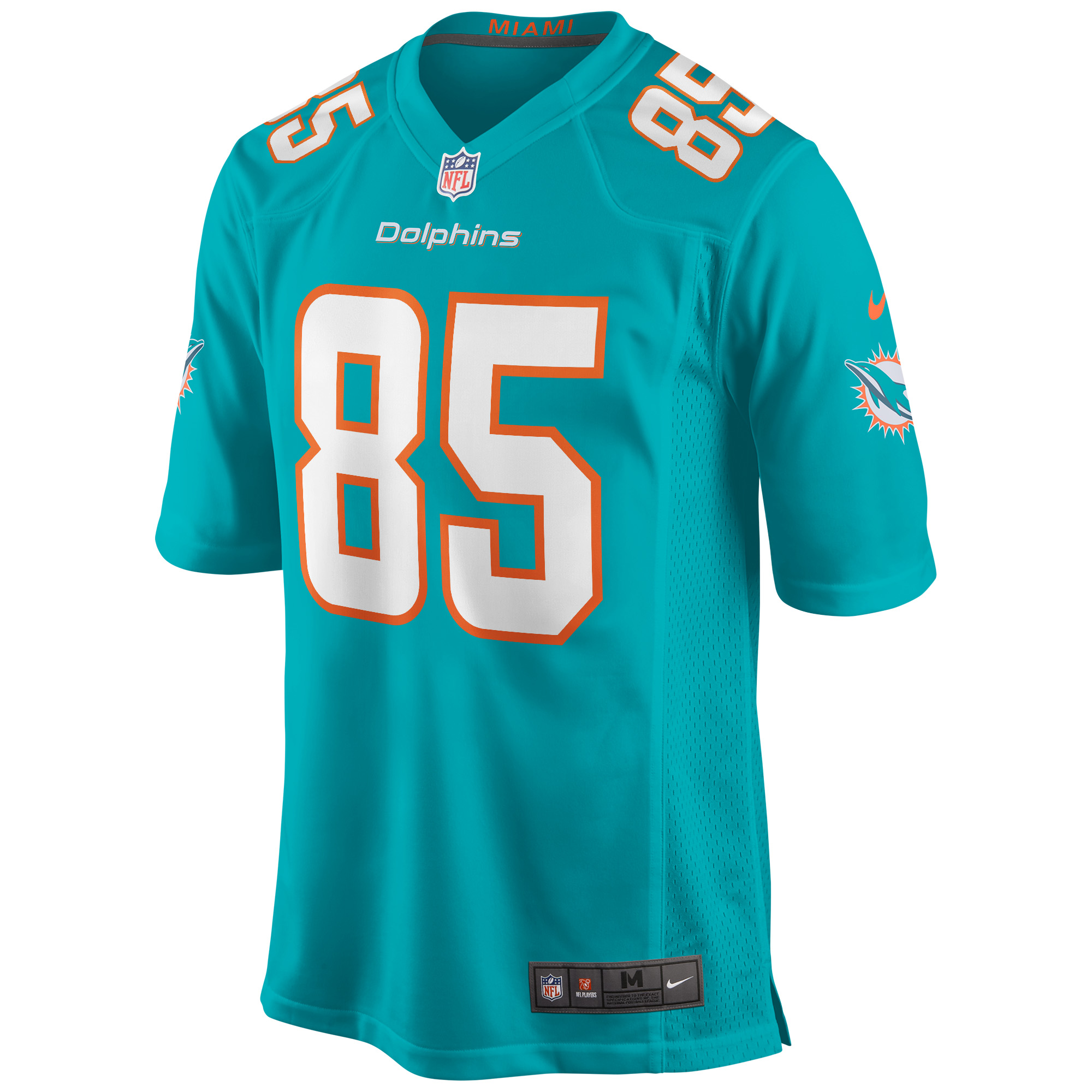 Mark Duper Miami Dolphins Game Retired Player Jersey - Aqua