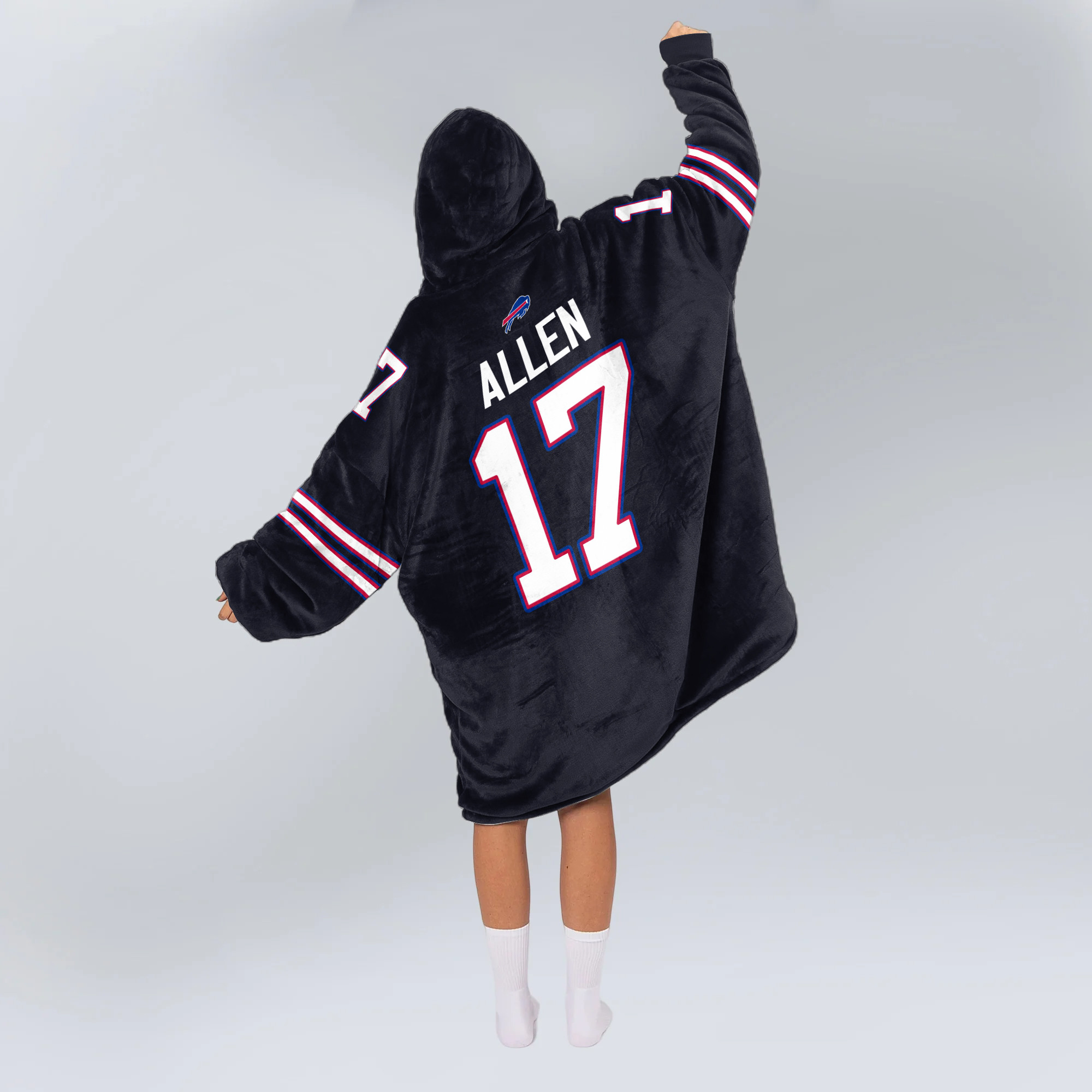 Captain J.A 17 Buffalo Football Unisex Blanket Hoodie