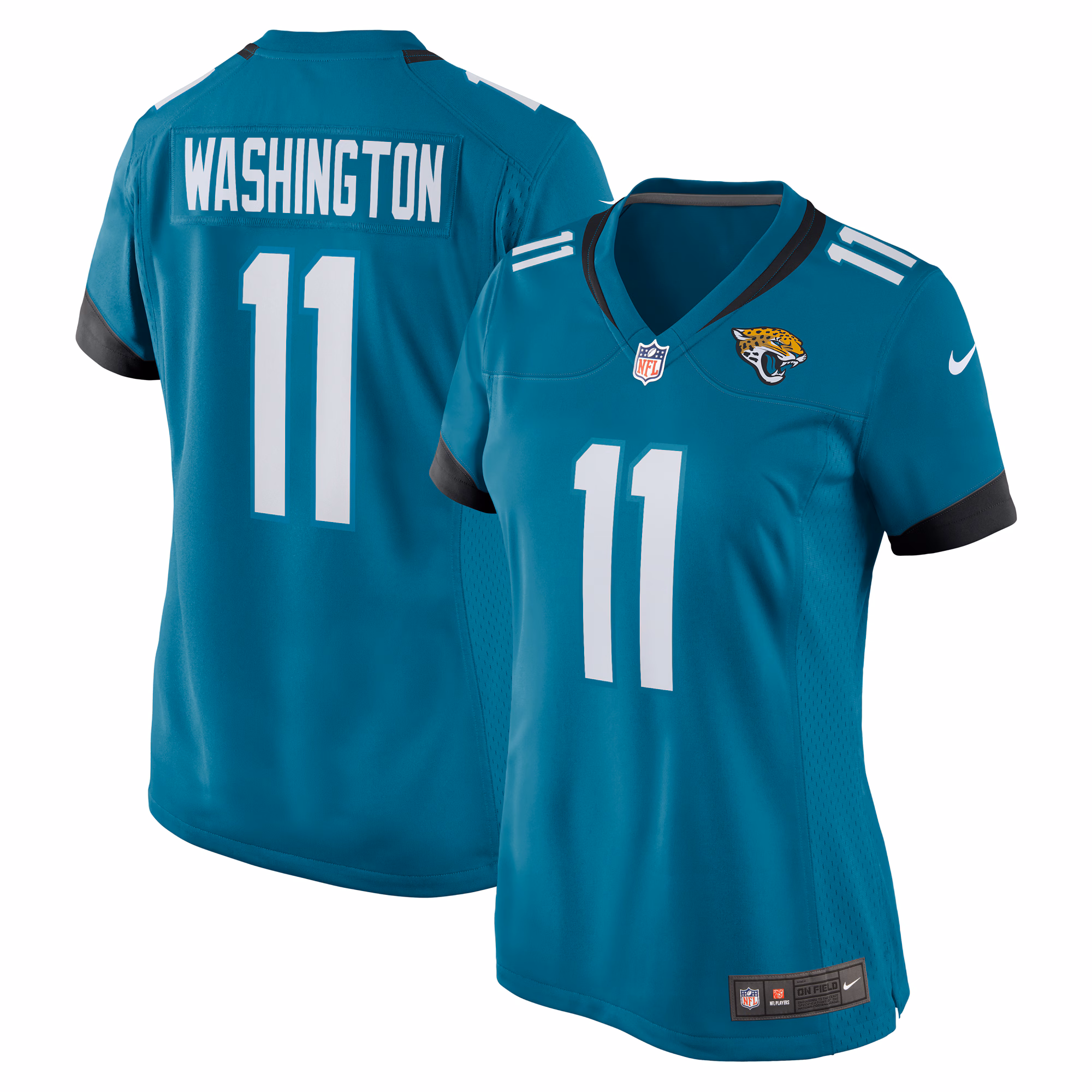 Parker Washington Jacksonville Jaguars Women's Team Game Jersey -  Teal