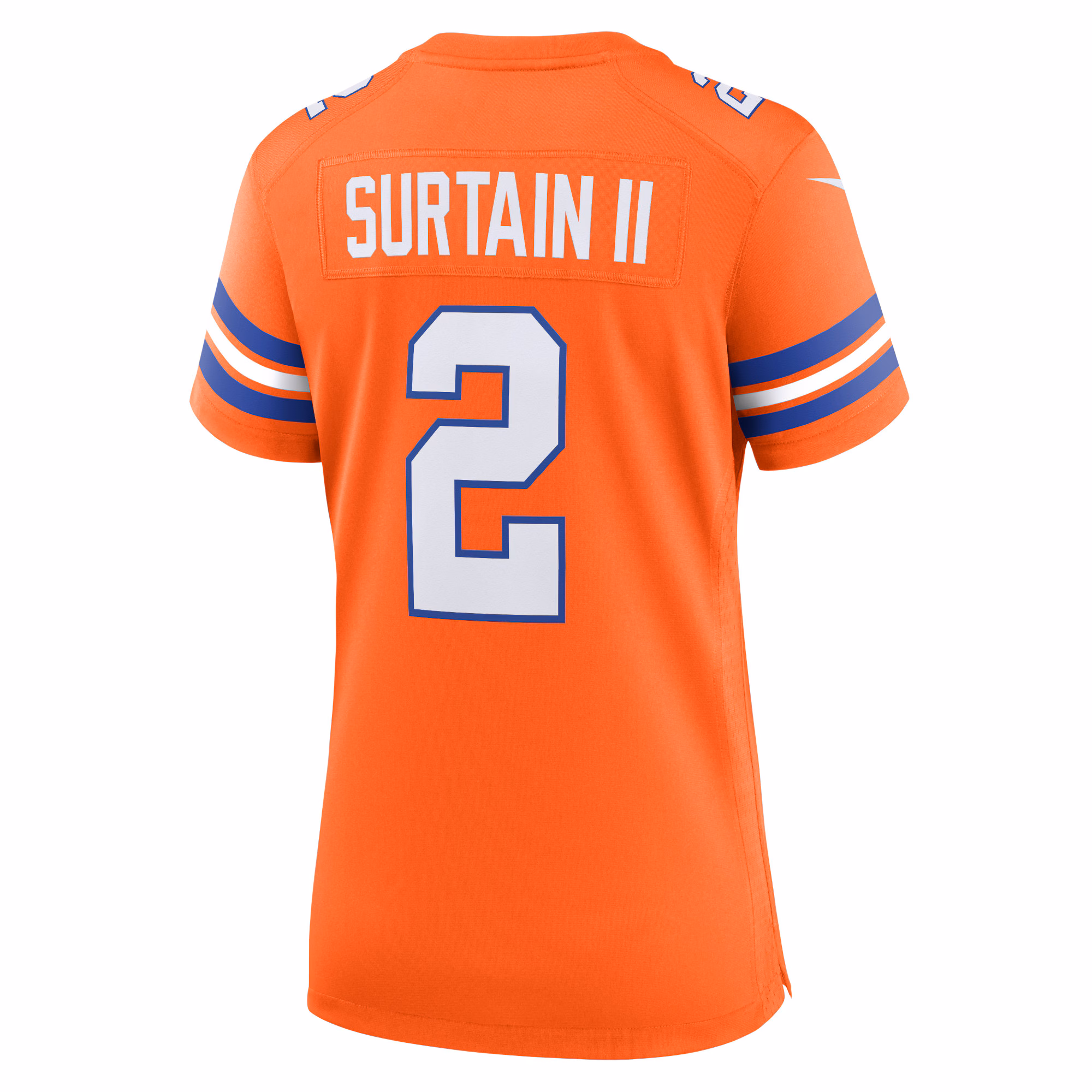 Patrick Surtain II Denver Broncos Women's Mile High Collection 1977 Throwback Player Game Jersey - Orange
