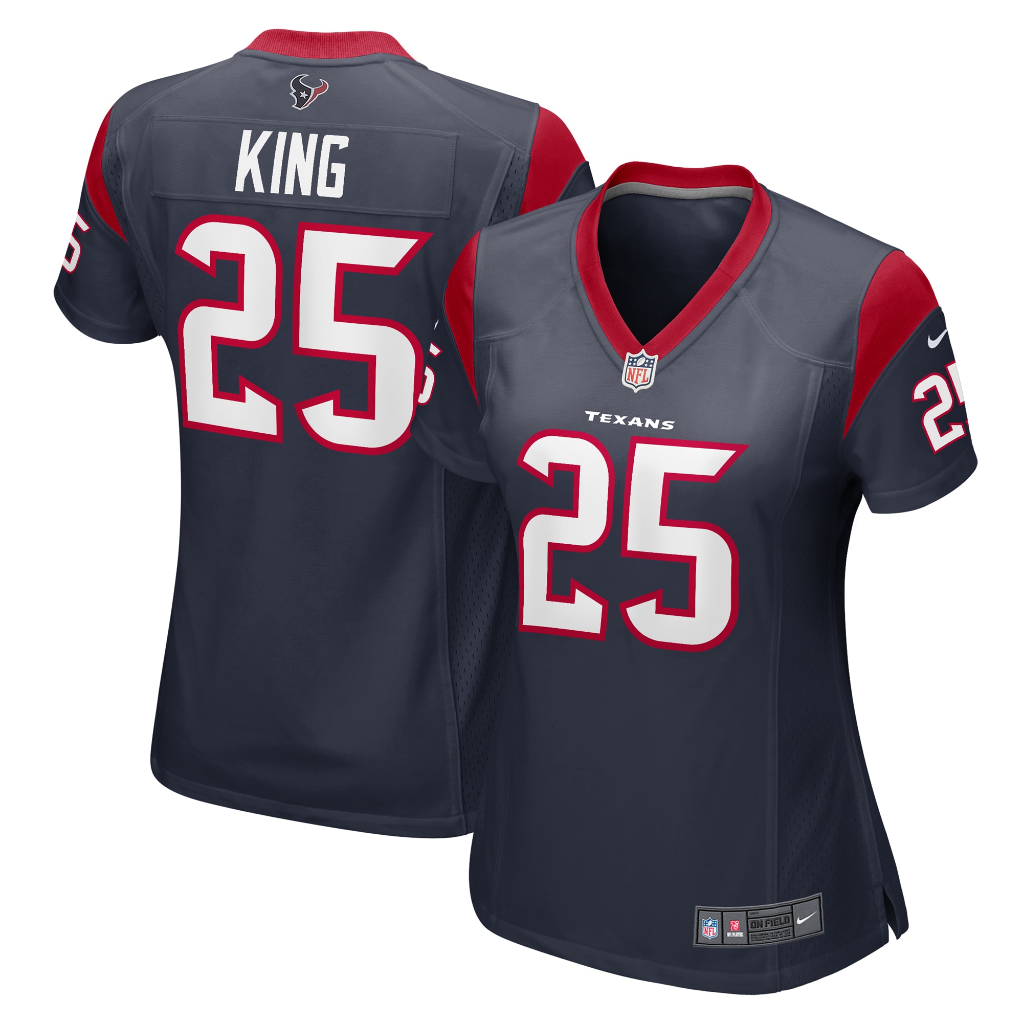 Desmond King Houston Texans Women's  Game Jersey -  Navy