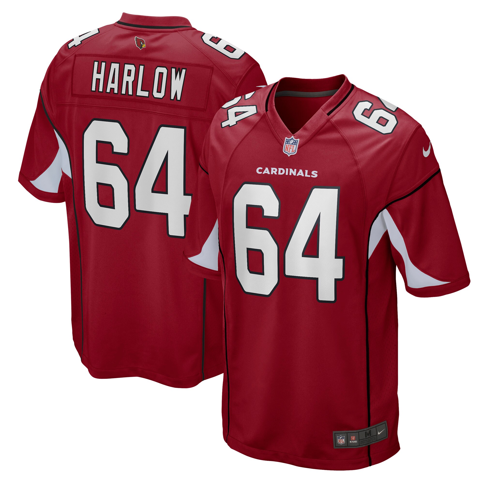Sean Harlow Arizona Cardinals  Game Jersey - Cardinal