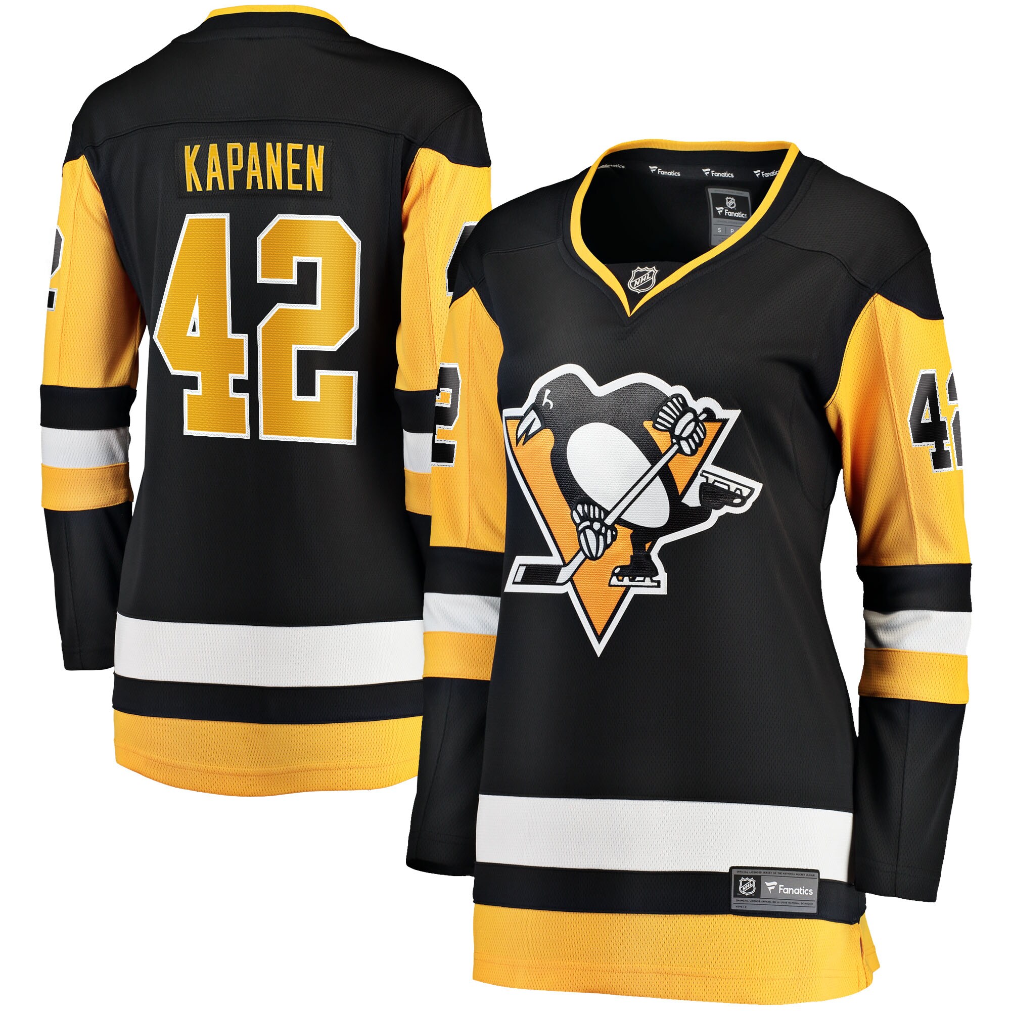 Kasperi Kapanen Pittsburgh Penguins Women's Home Breakaway Jersey - Black
