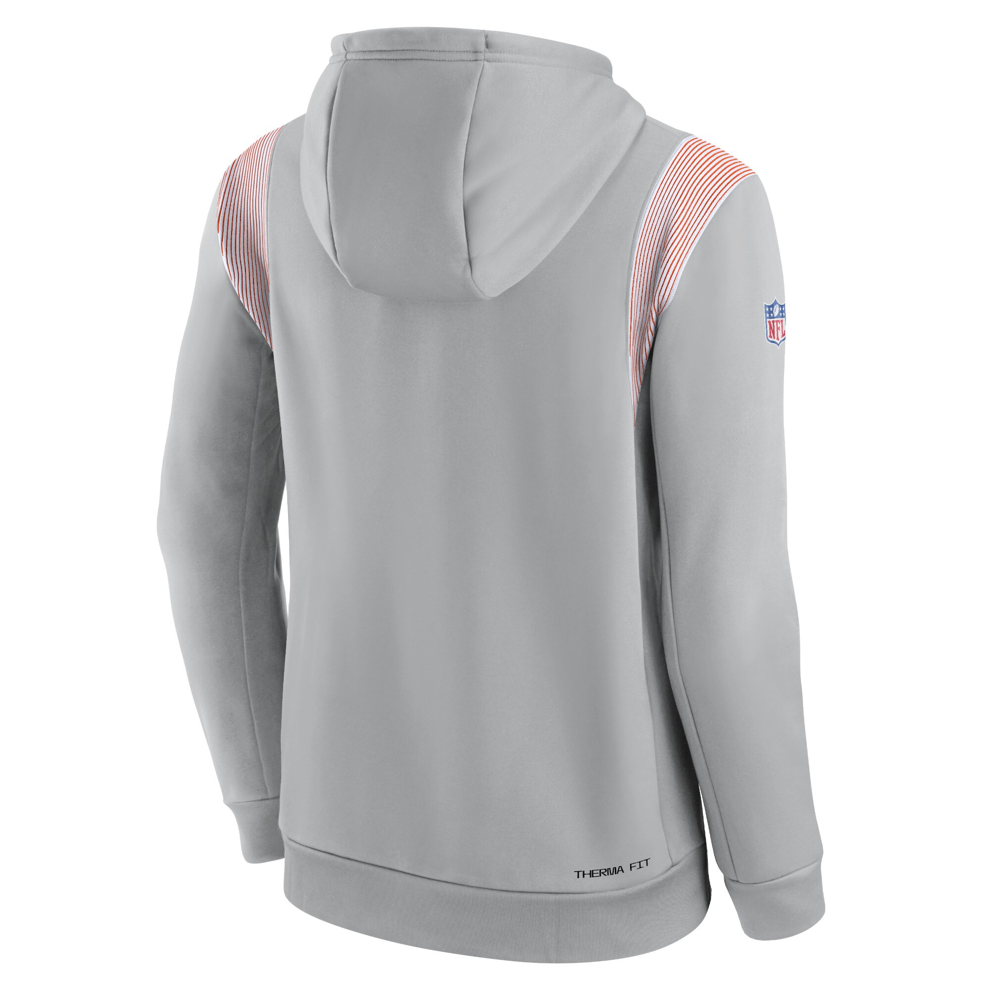 Denver Broncos Sideline Athletic Stack Performance Pullover Hoodie - Gray