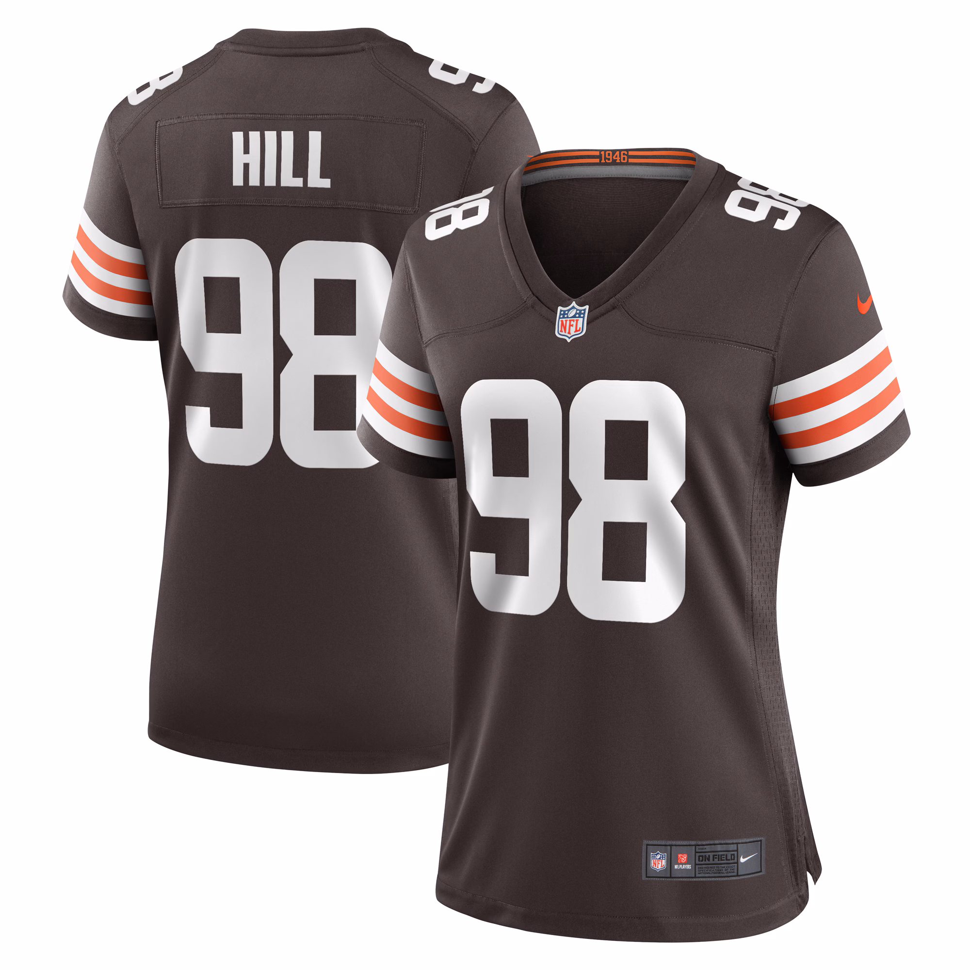 Trysten Hill Cleveland Browns Women's Game Jersey - Brown