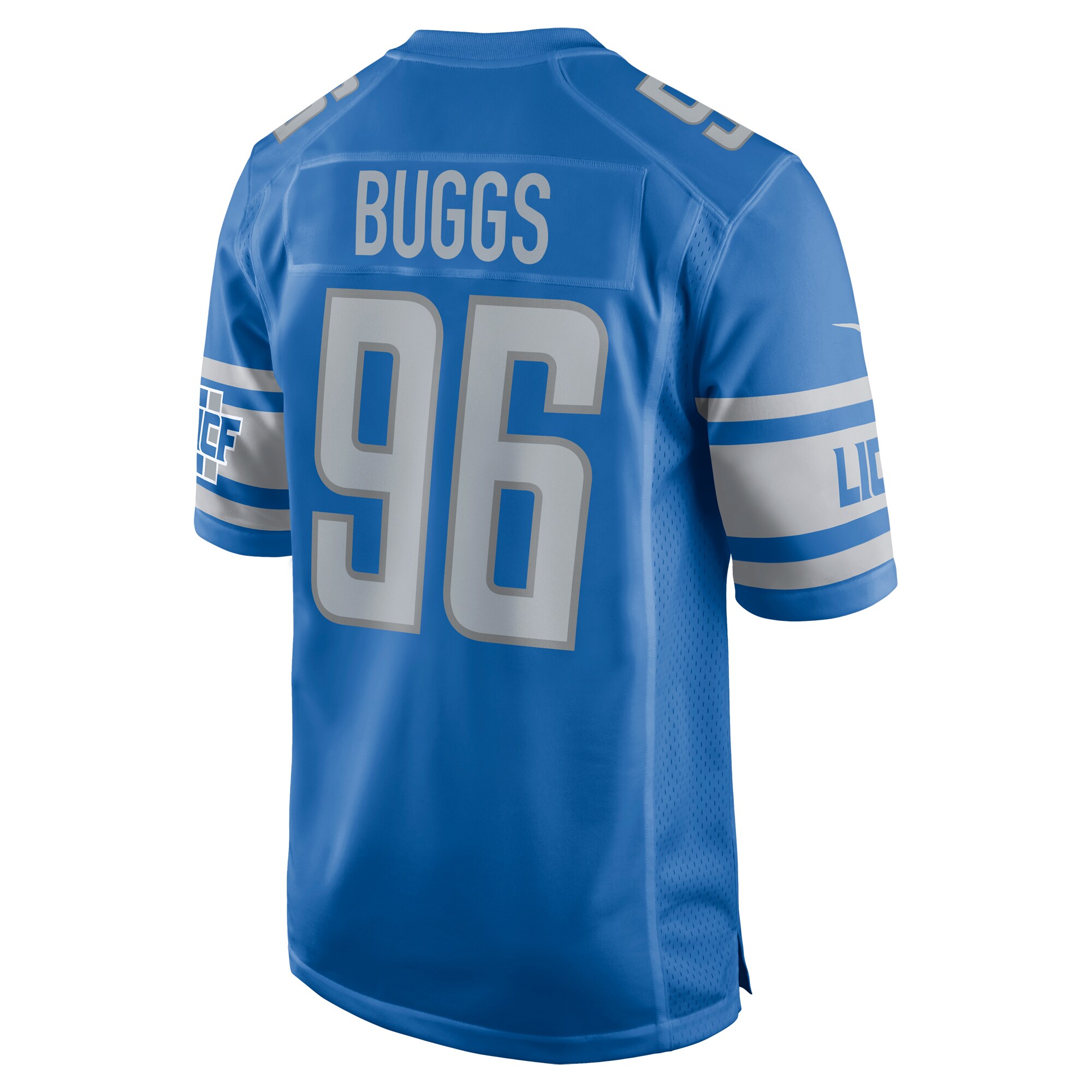 Isaiah Buggs Detroit Lions  Home Game Player Jersey - Blue