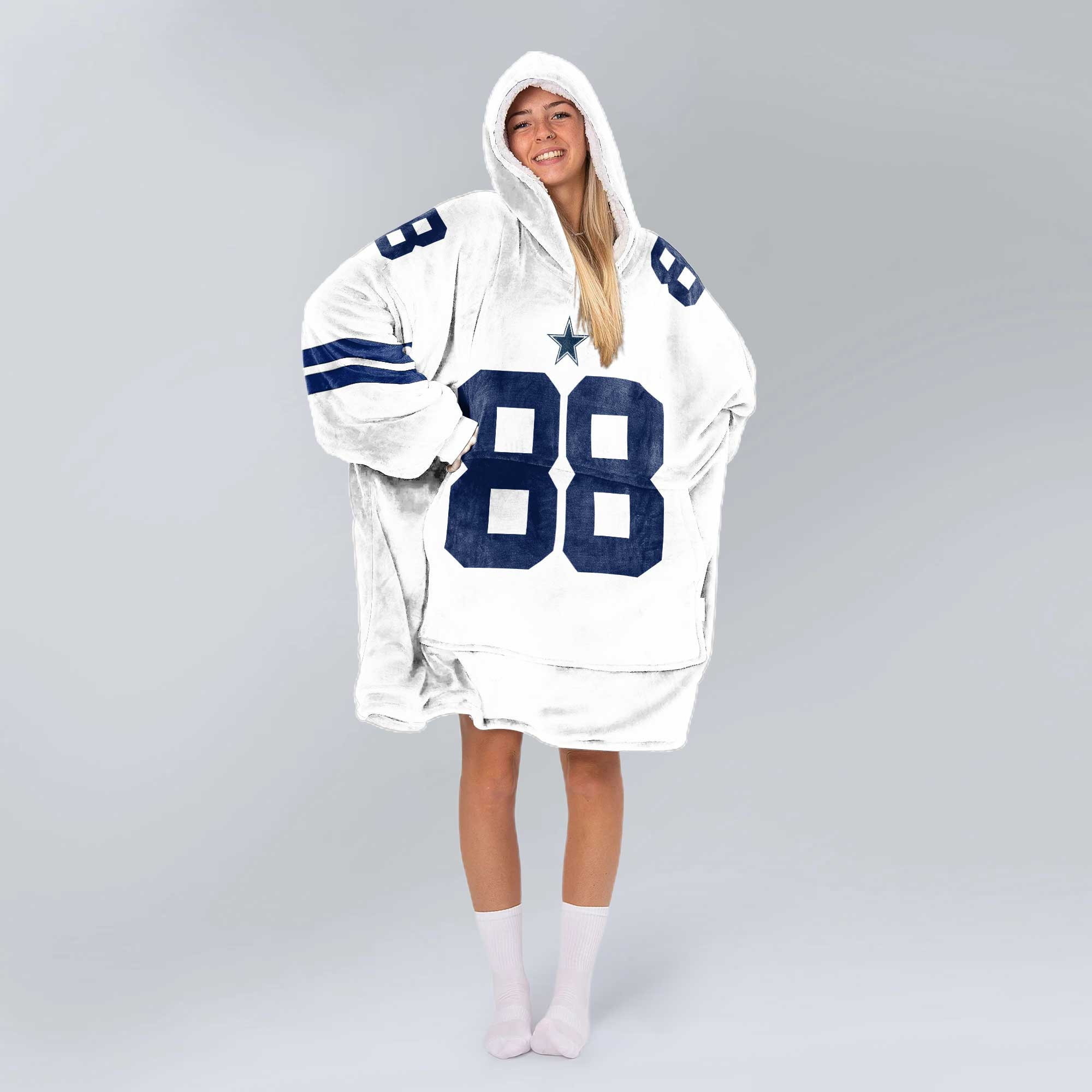 Adult C.D.L 88 Dallas Football Unisex Blanket Hoodie