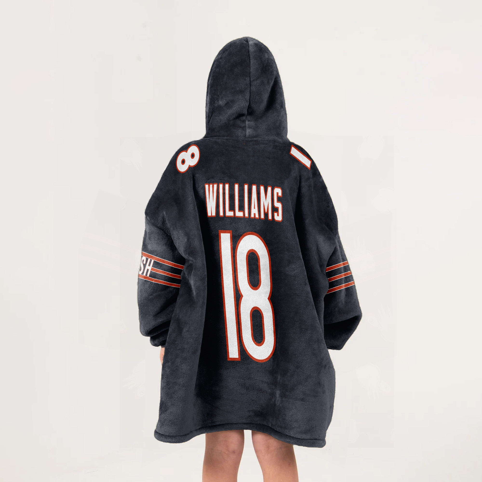 Adult Monsters Of The Midway 18 Chicago Football Unisex Blanket Hoodie