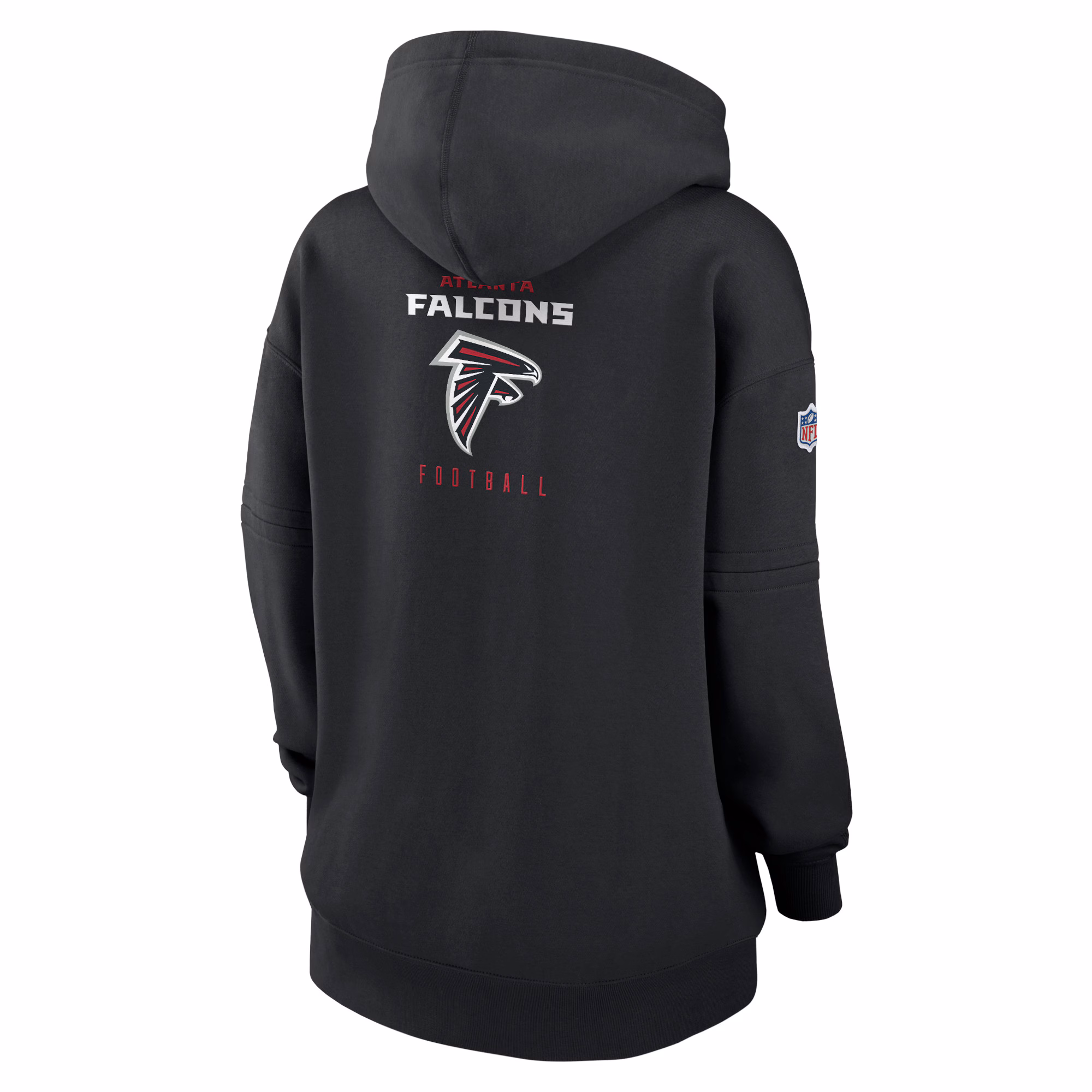 Atlanta Falcons Women's 2023 Sideline Club Fleece Pullover Hoodie - Black