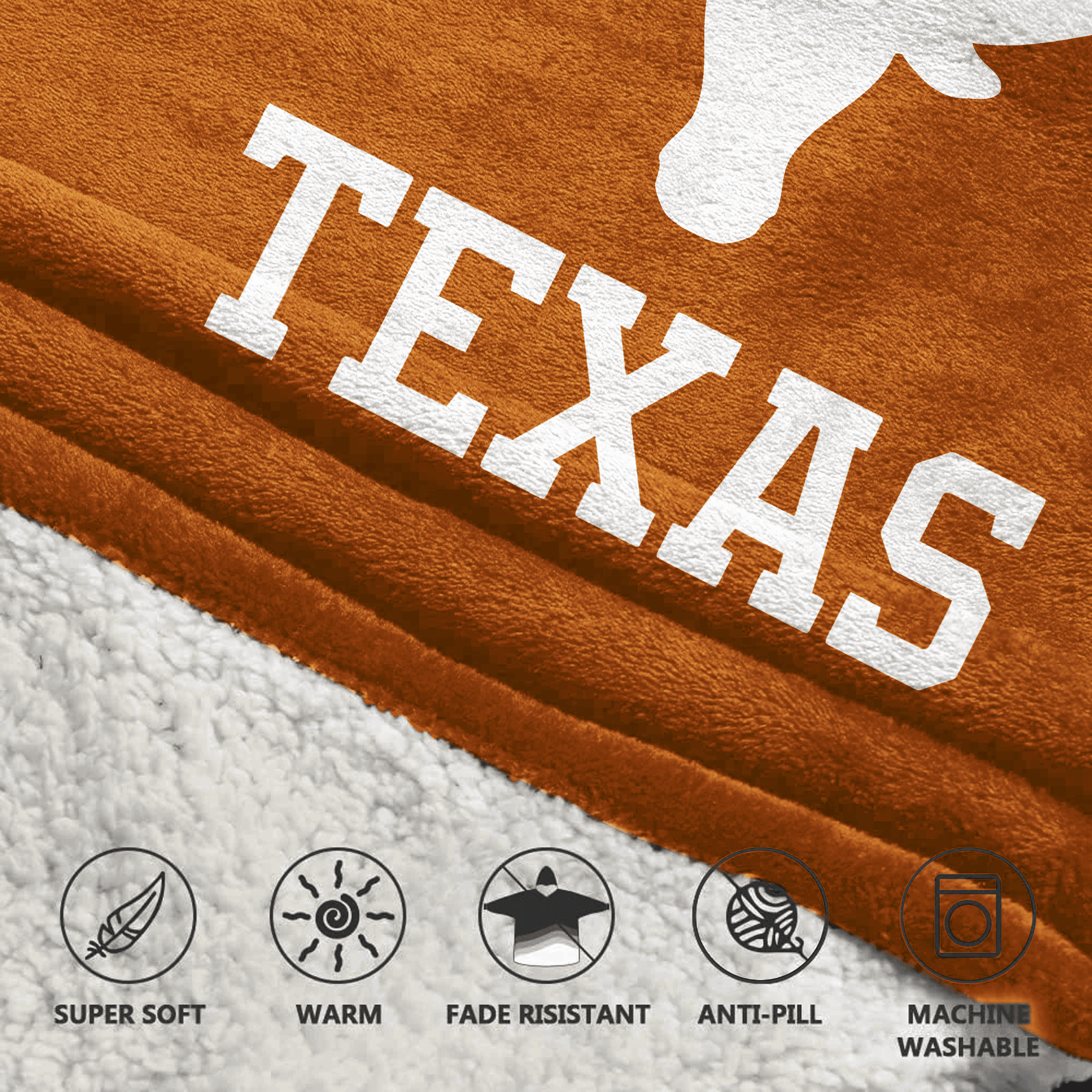 Kid 1 Texas Football Unisex Blanket Hoodie
