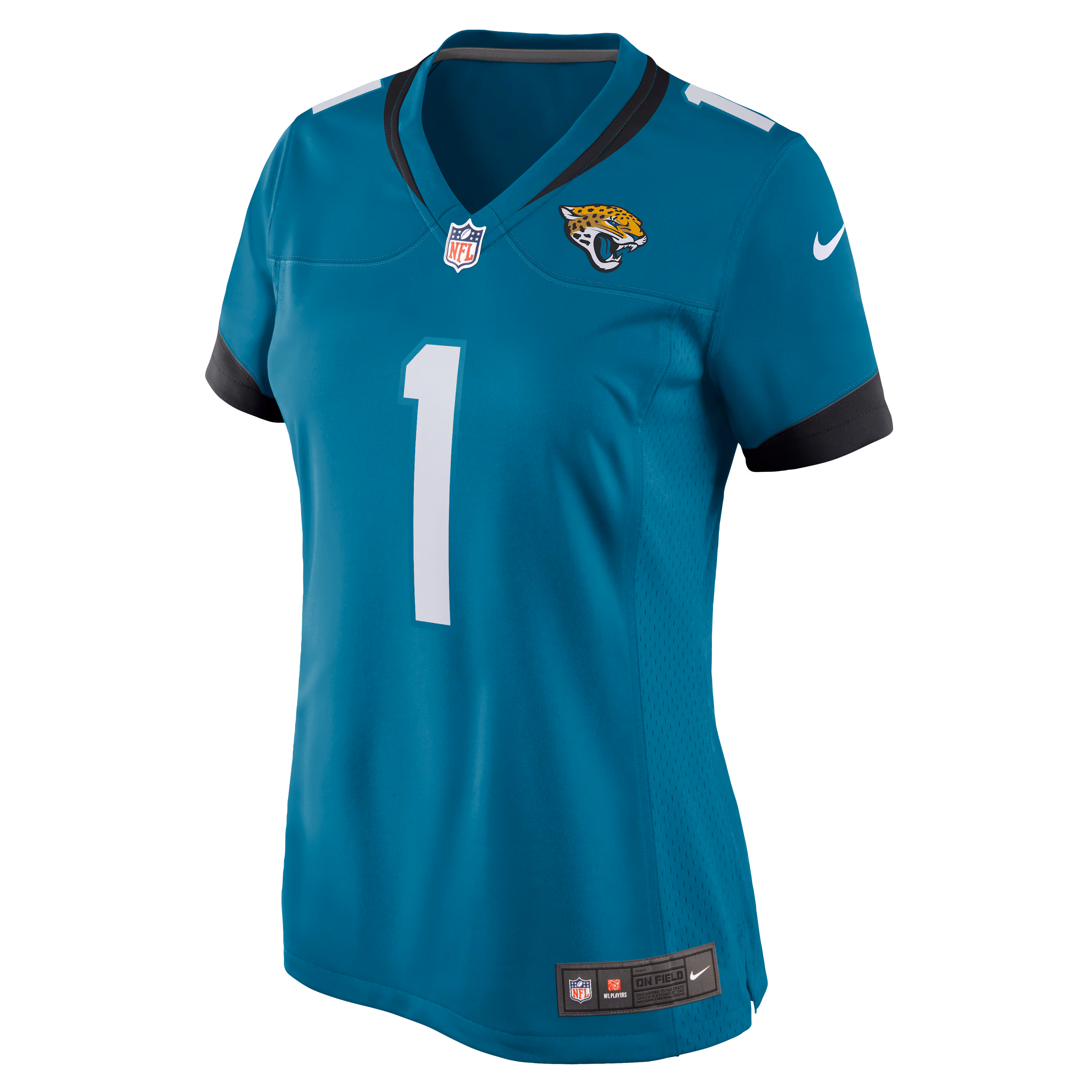 Number 1 Bride Jacksonville Jaguars Women's Game Jersey - Teal