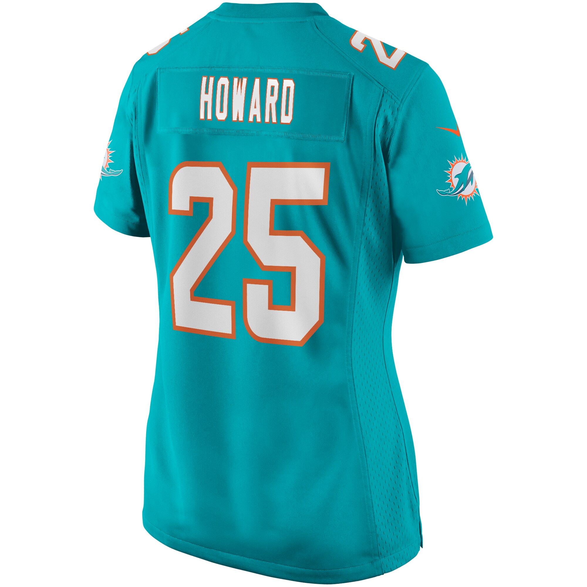 Xavien Howard Miami Dolphins  Women's Game Jersey - Aqua