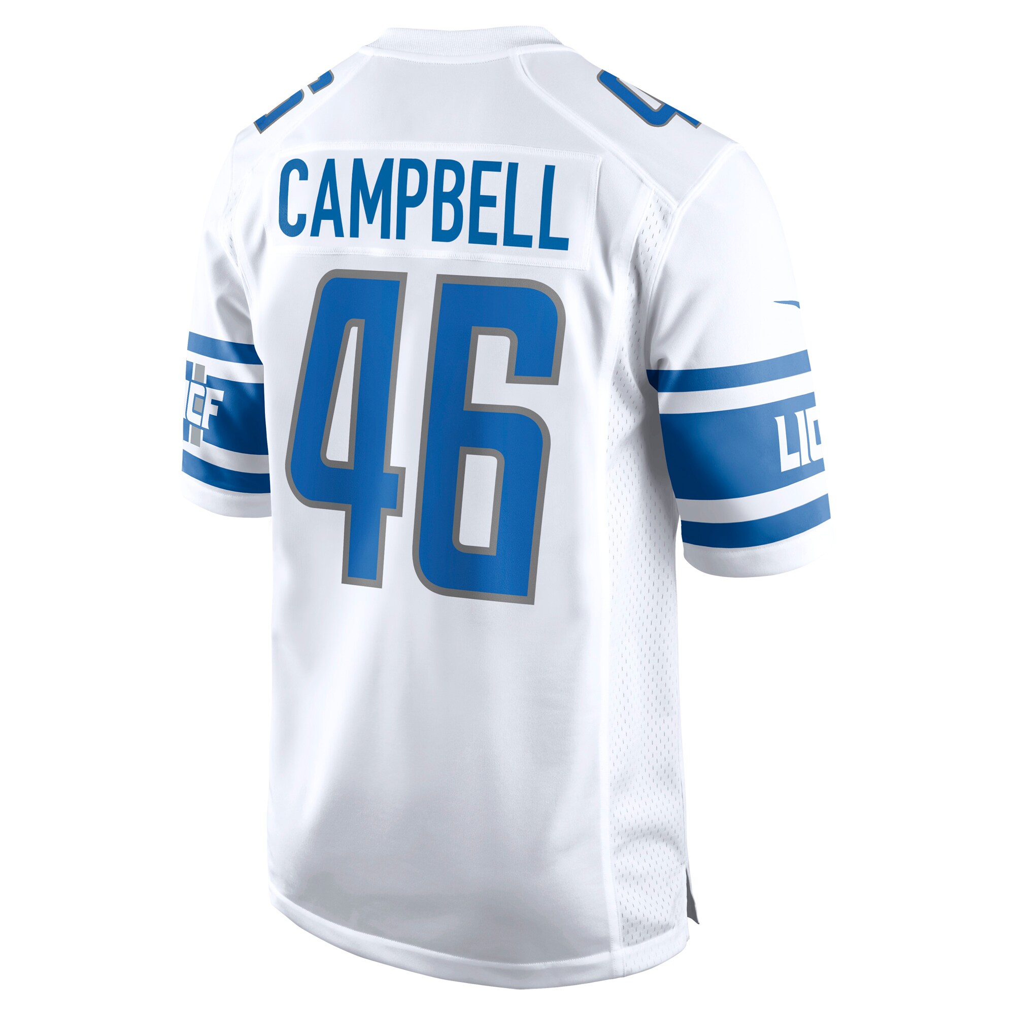 Jack Campbell Detroit Lions  Away Game Jersey - White