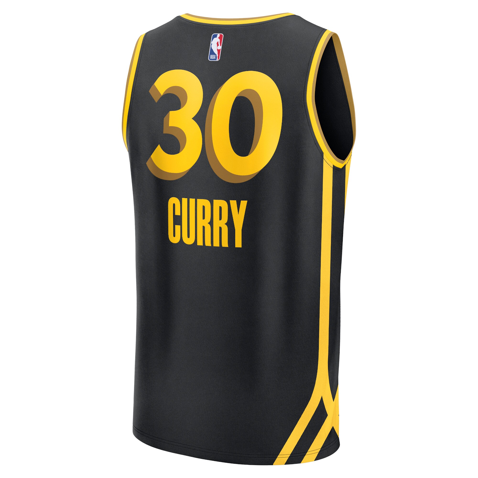 Unisex Golden State Warriors Stephen Curry  Black 2023/24 Fast Break Jersey - City Edition