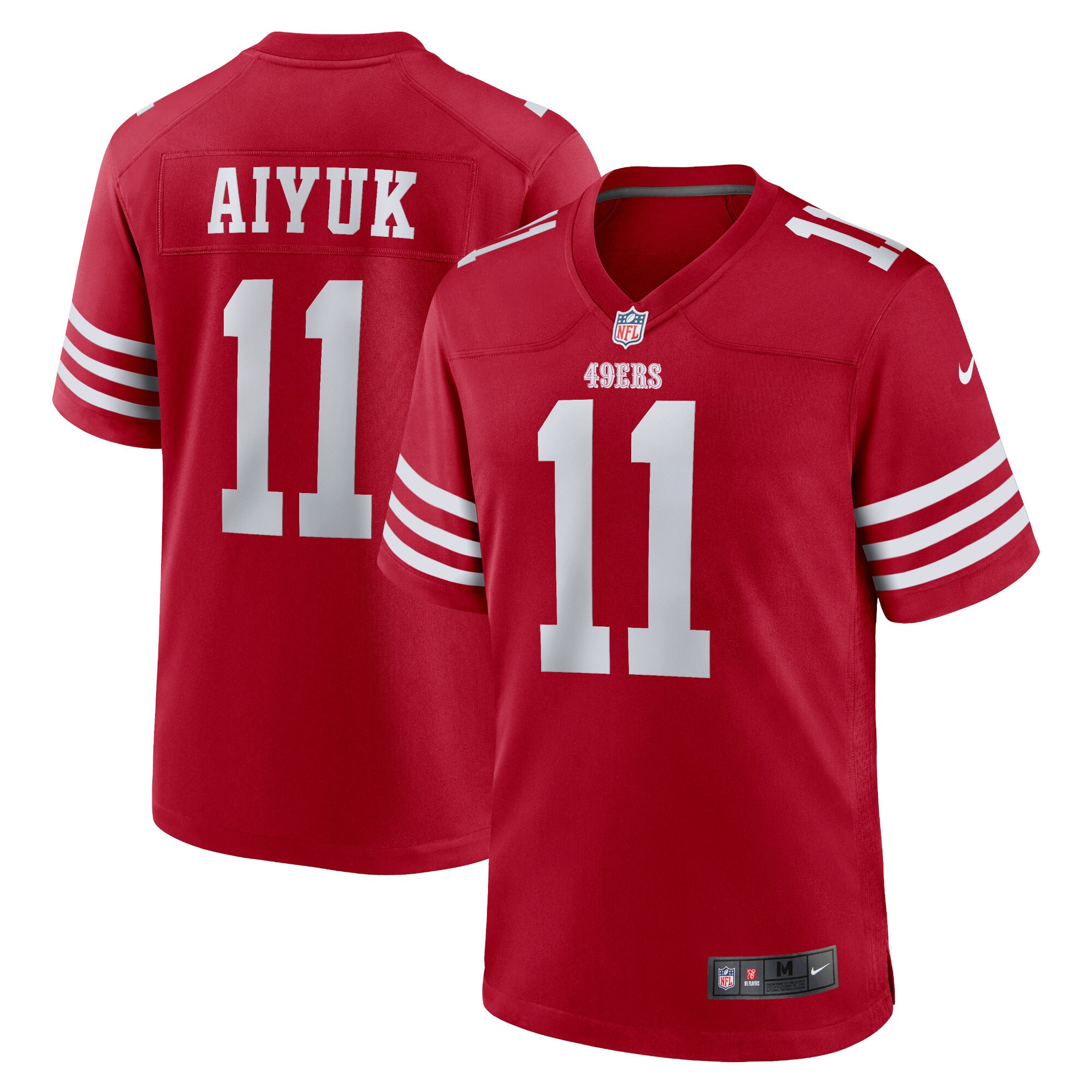 Brandon Aiyuk San Francisco 49ers  Women's Team Game Player Jersey - Scarlet