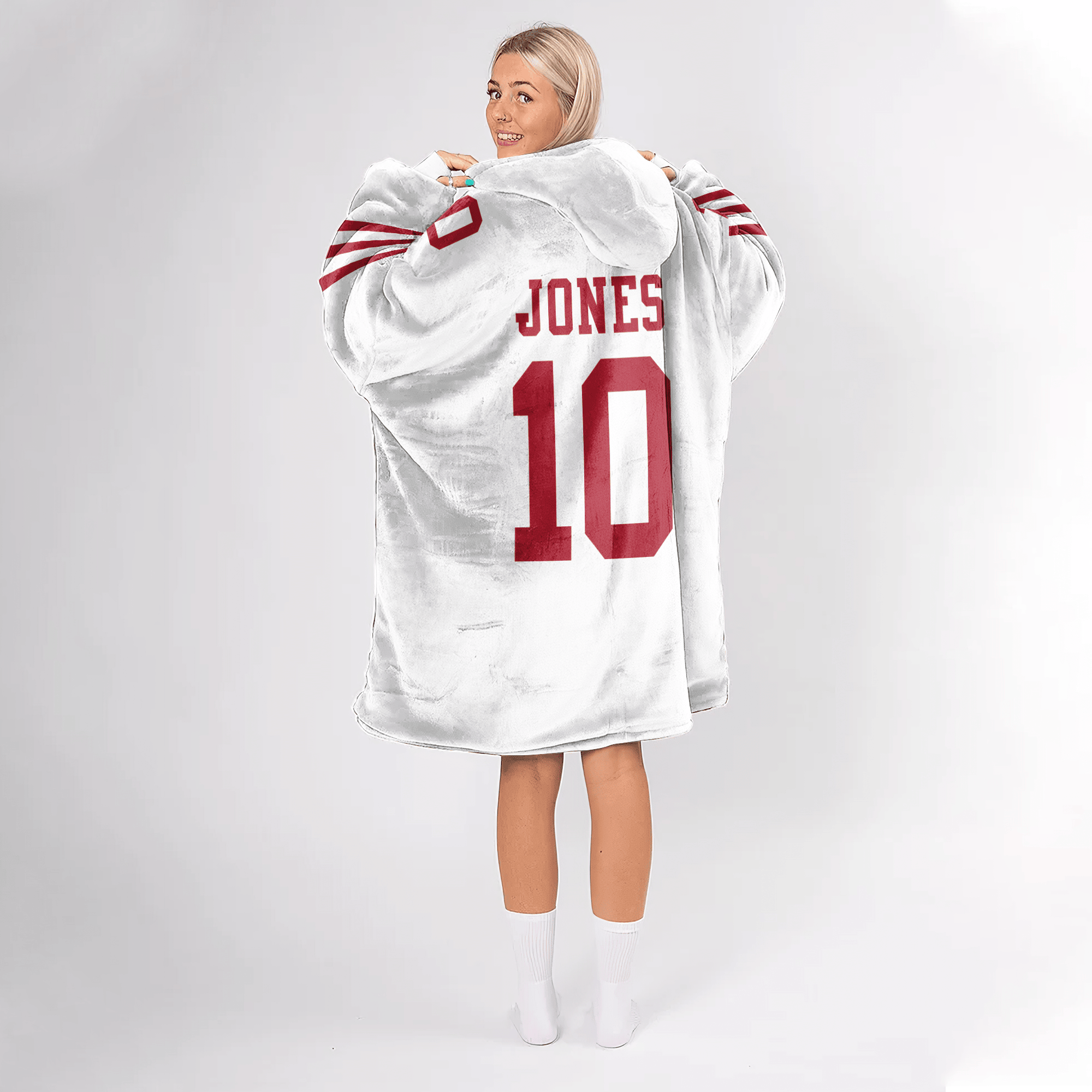 M.J 10 San Francisco 49ers Football Unisex Blanket Hoodie