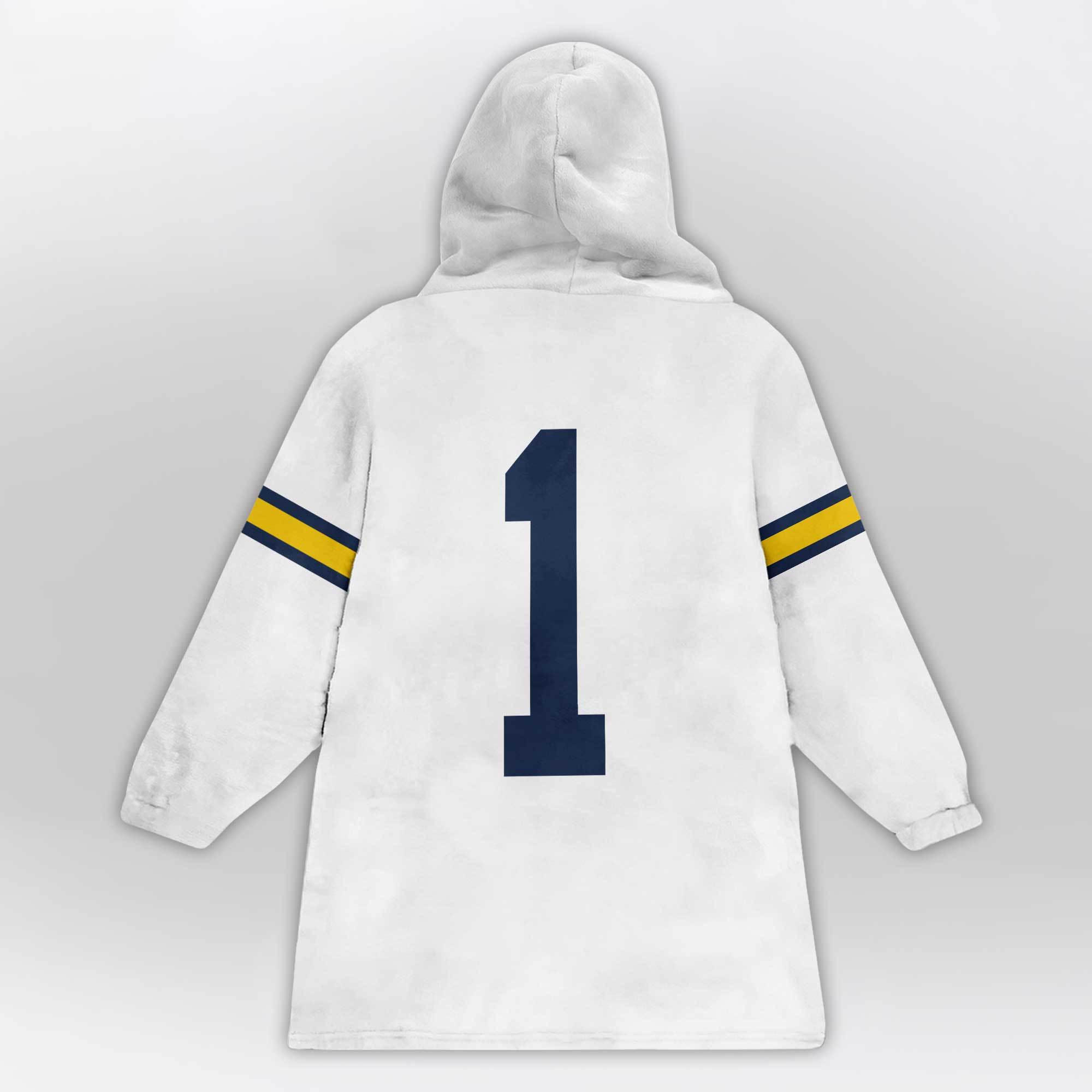 Kid 1 Michigan Football Unisex Blanket Hoodie