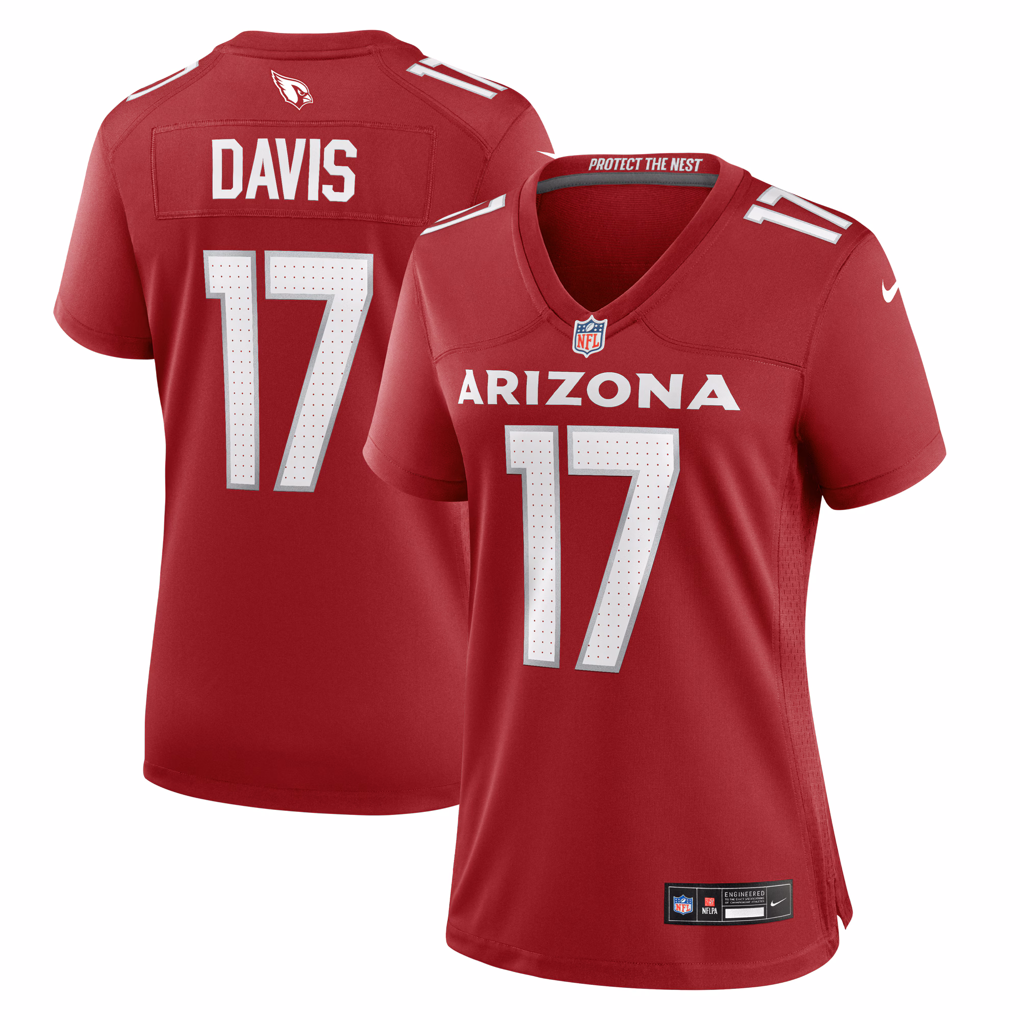 Kaden Davis Arizona Cardinals Women's Team Game Jersey -  Cardinal