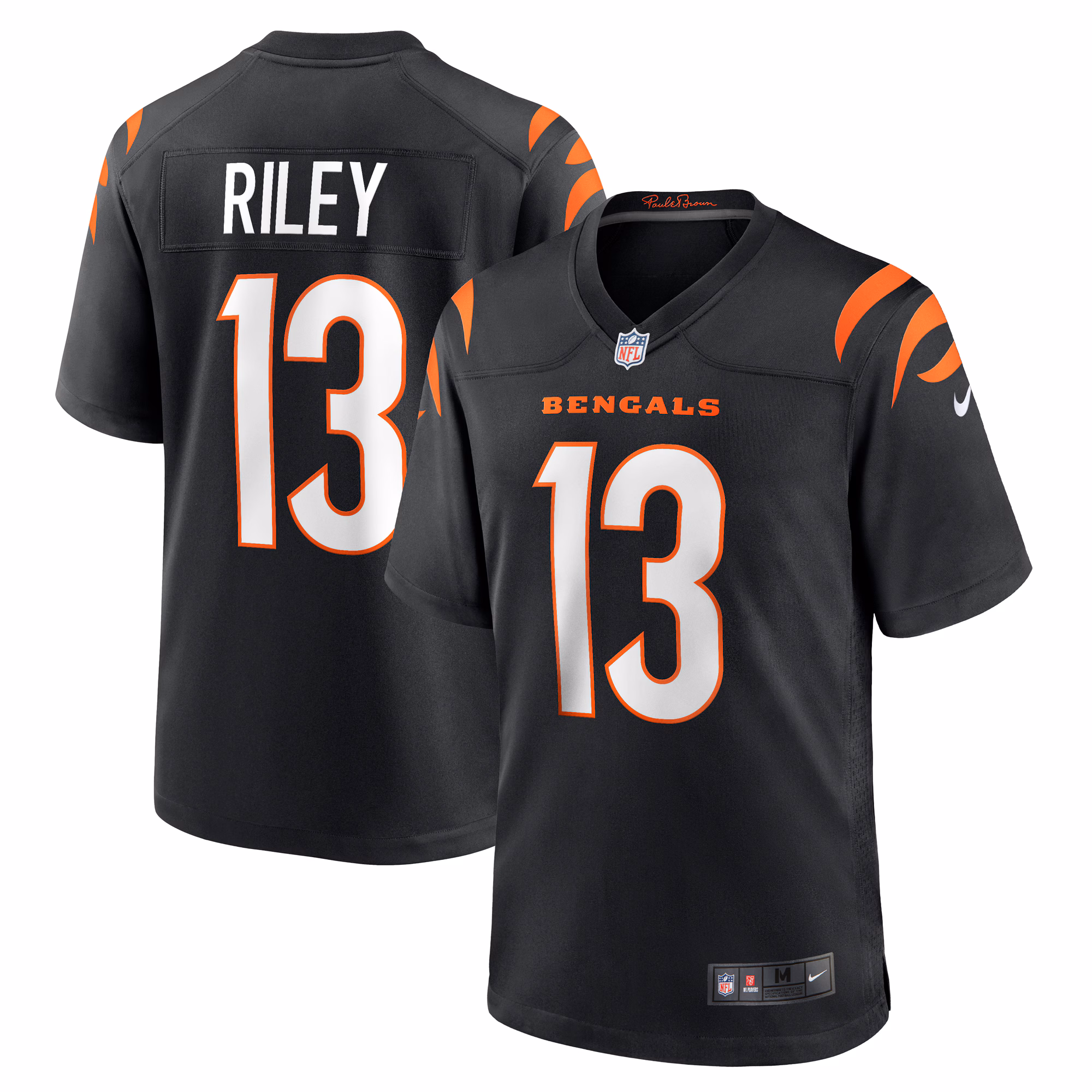 Ken Riley Cincinnati Bengals Retired Player Game Jersey - Black