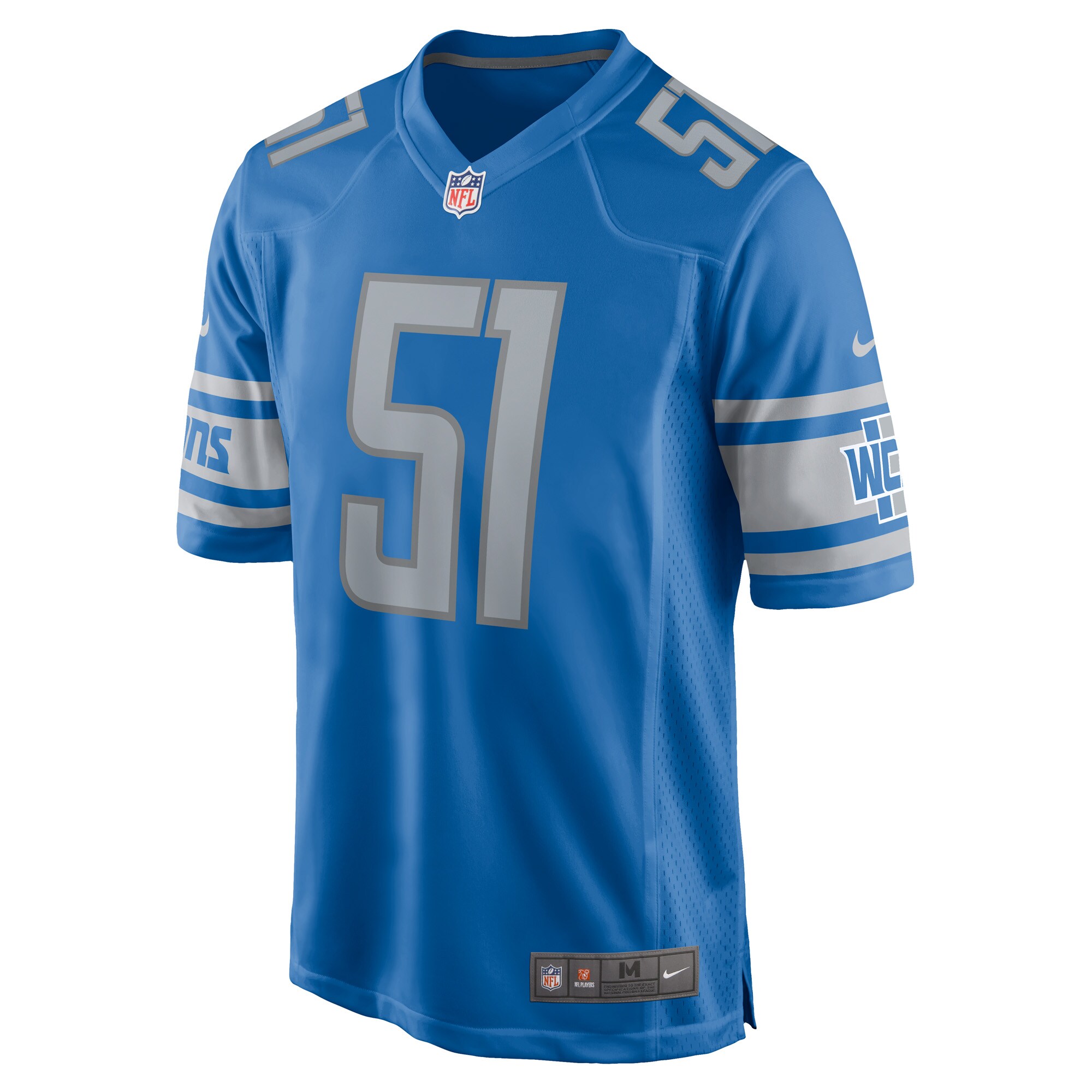 Josh Woods Detroit Lions  Player Game Jersey - Blue