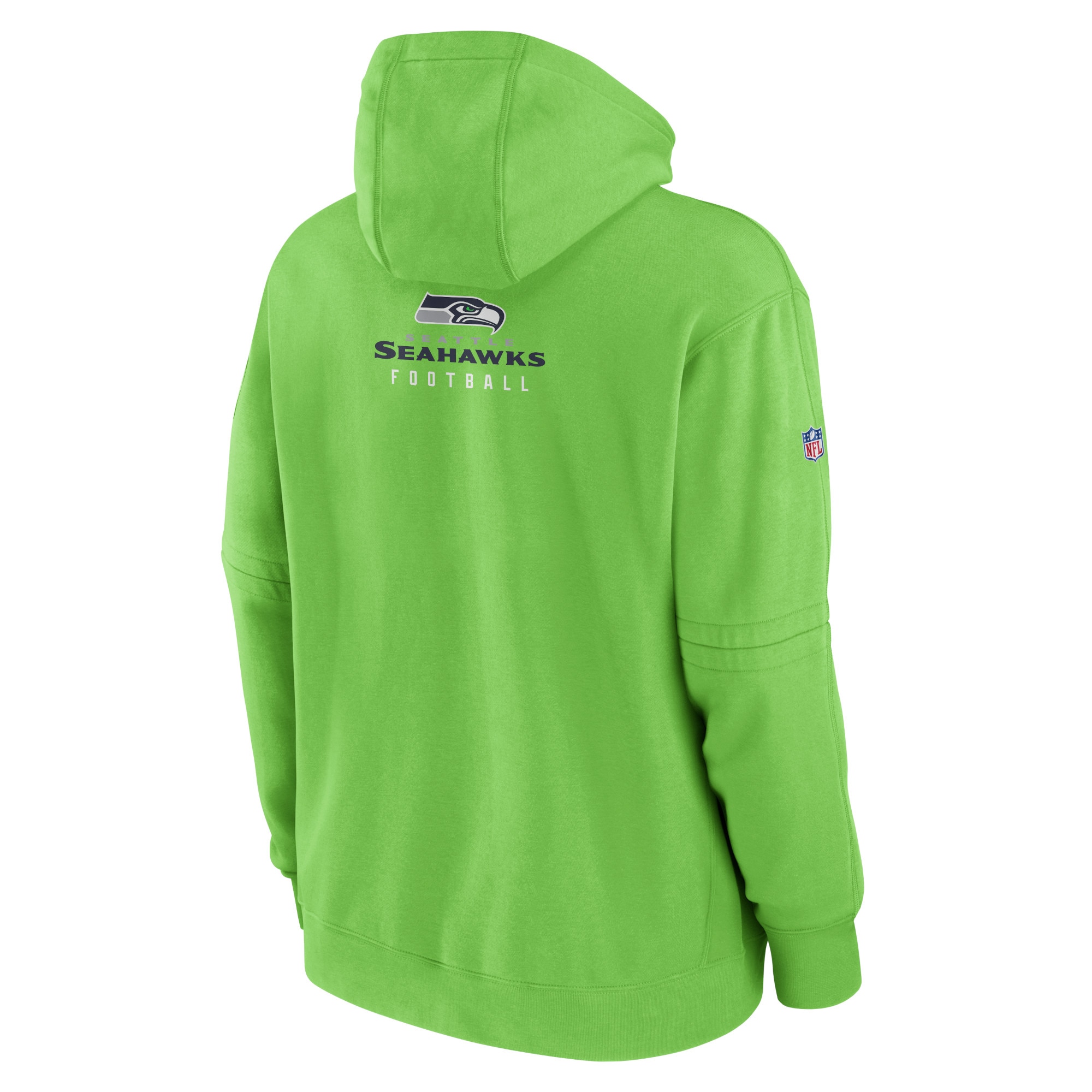 Seattle Seahawks  Sideline Club Fleece Pullover Hoodie - Neon Green
