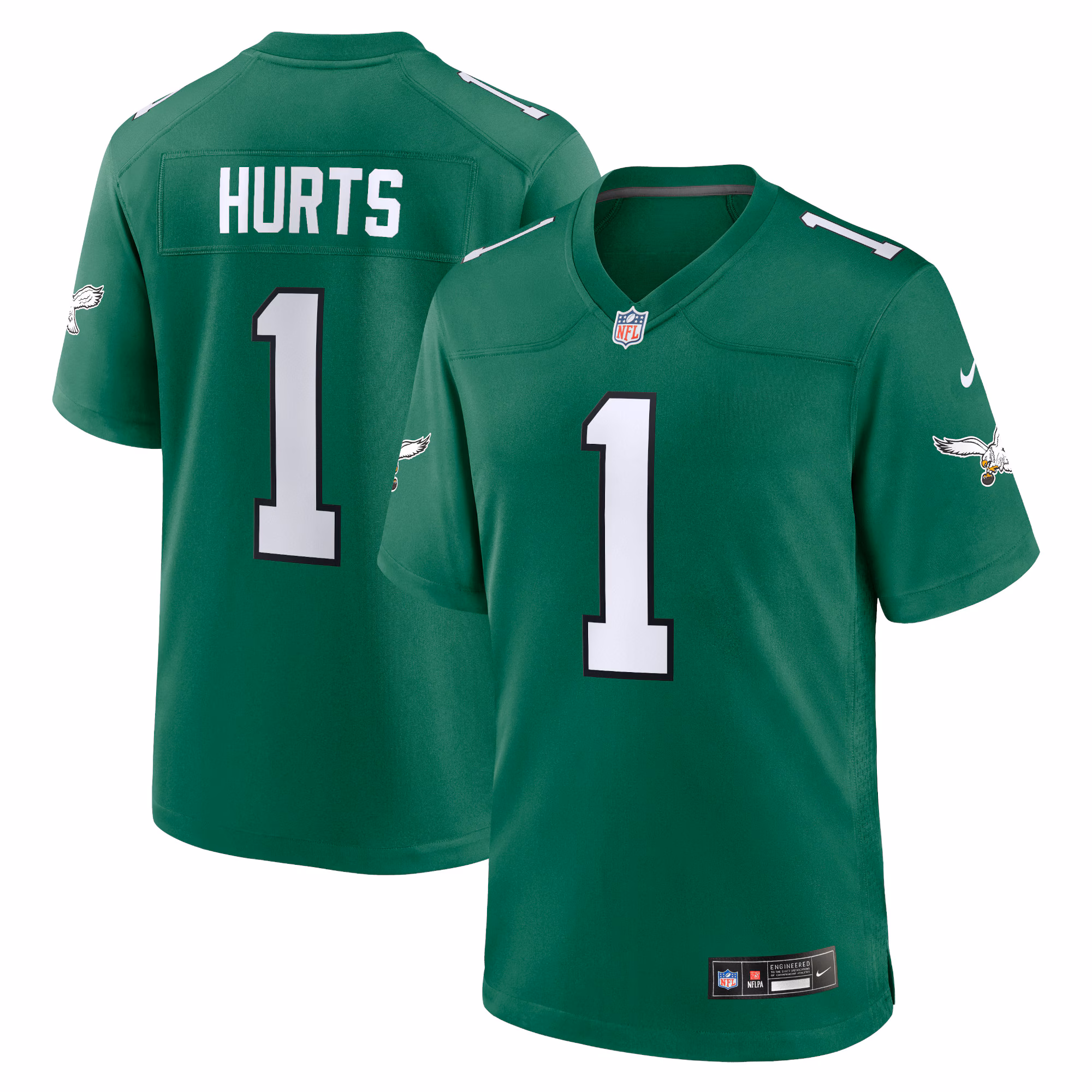 Jalen Hurts Philadelphia Eagles Team Game Jersey - Midnight Green