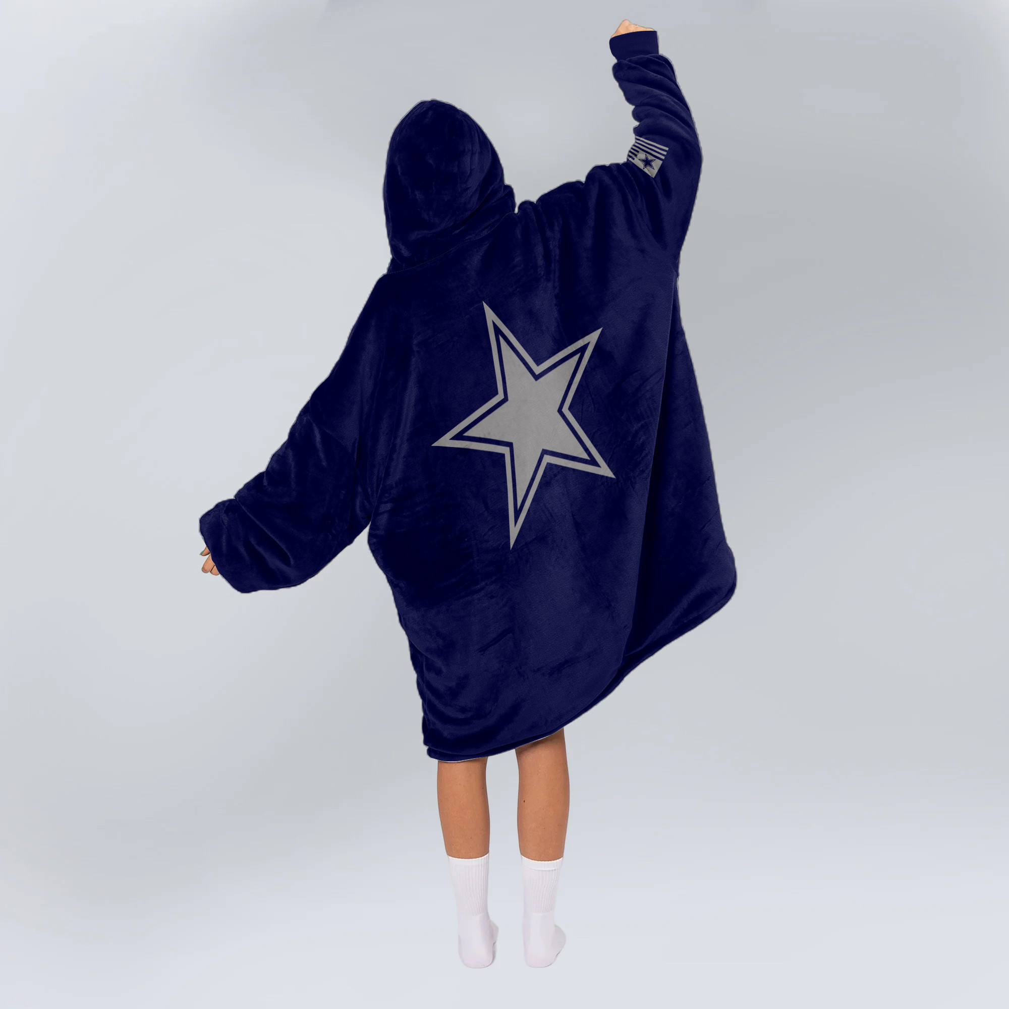 Adult Dallas Football Unisex Blanket Hoodie