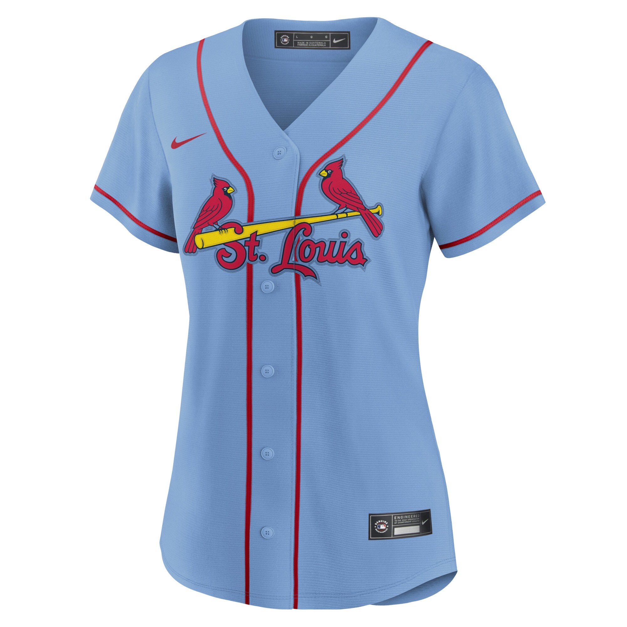 Paul DeJong St.Louis Cardinals  Women's Alternate Replica Player Jersey - Light Blue