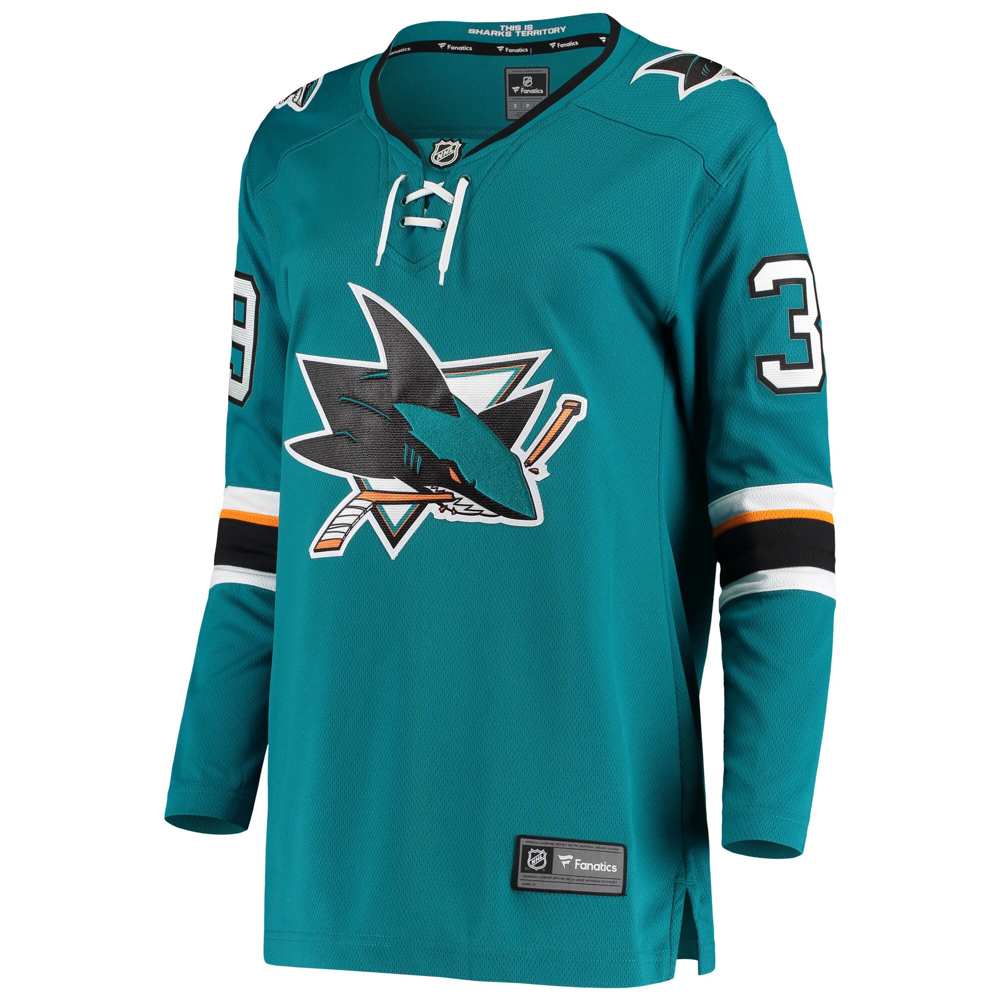 Logan Couture San Jose Sharks Women's Breakaway Home Player Jersey - Teal