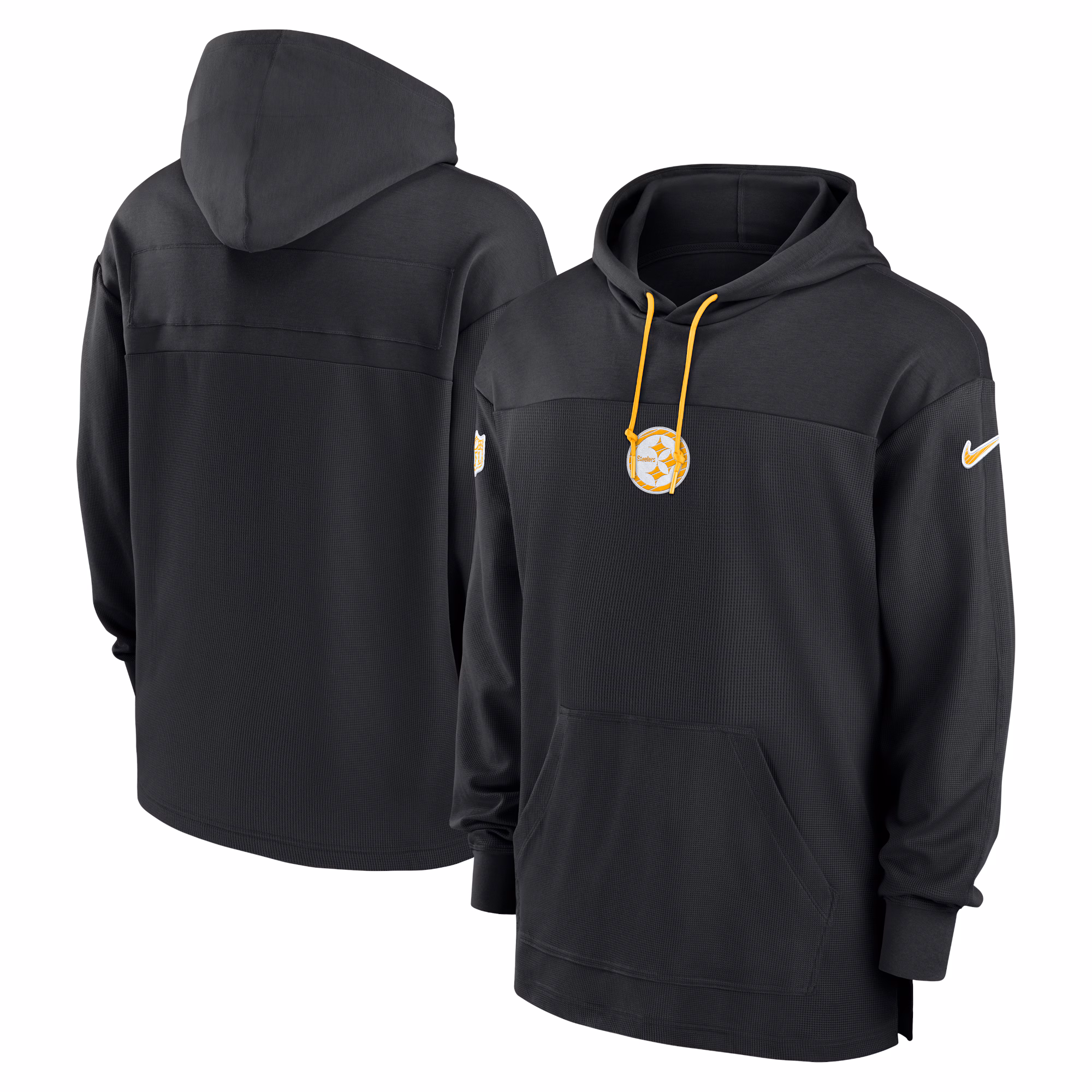 Pittsburgh Steelers Sideline Jersey Performance Pullover Hoodie - Black